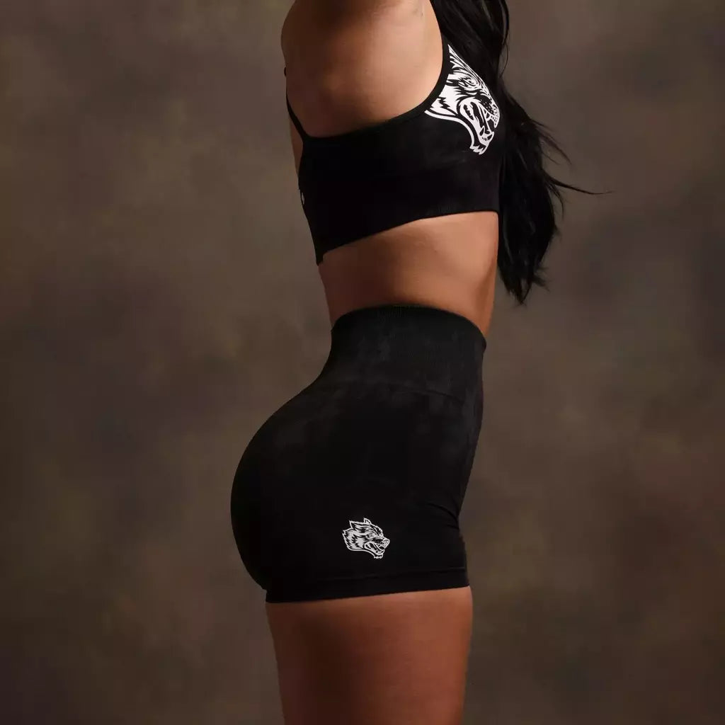 Wolves Forever Everson Seamless "Sierra" Shorts - Black Tonal Marble