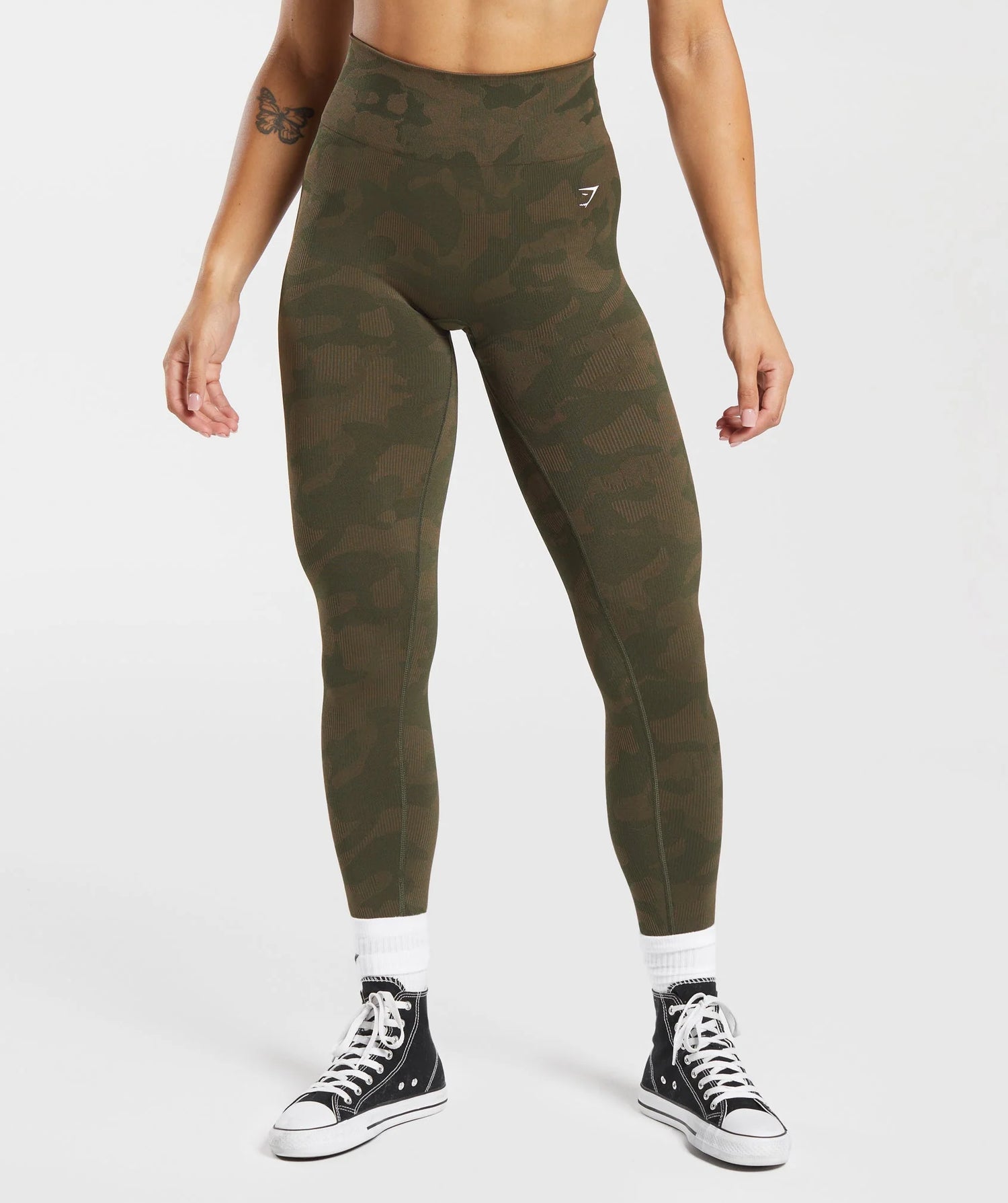 Adapt Camo Seamless Leggings - Winter Olive/Soul Brown