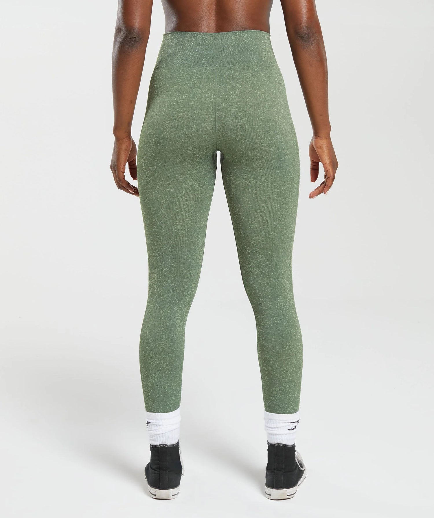 Adapt Fleck Seamless Leggings - Dusk Green/Light Sage Green