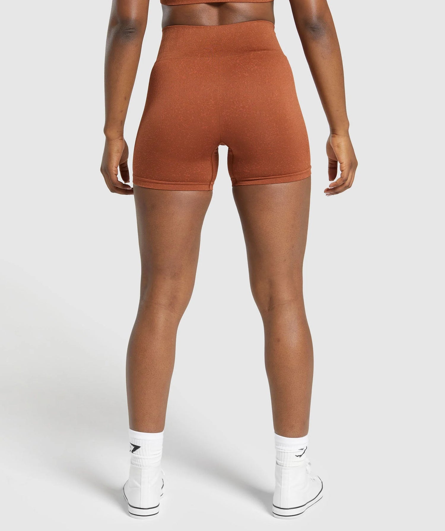 Adapt Fleck Seamless Shorts - Copper Brown/Terracotta Orange
