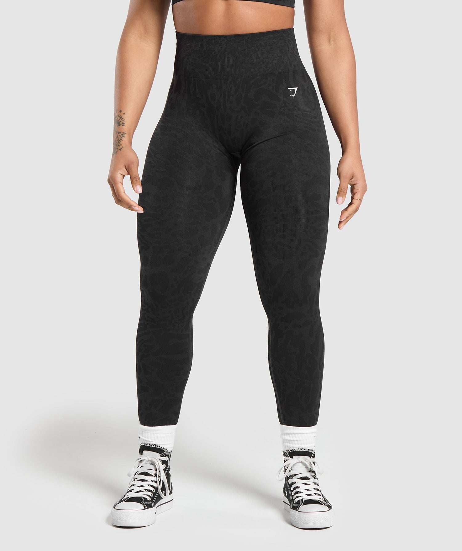 Adapt Safari Seamless Leggings - Black/Asphalt Grey