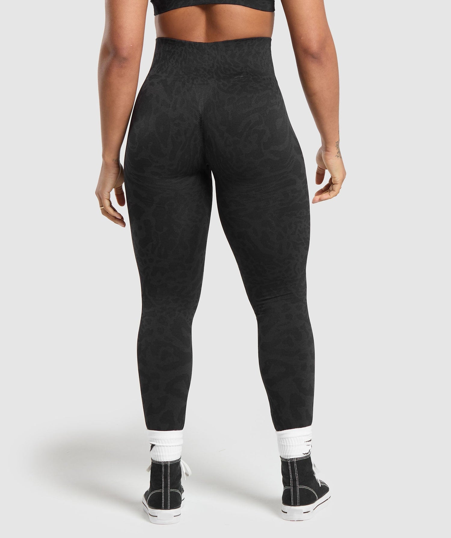 Adapt Safari Seamless Leggings - Black/Asphalt Grey