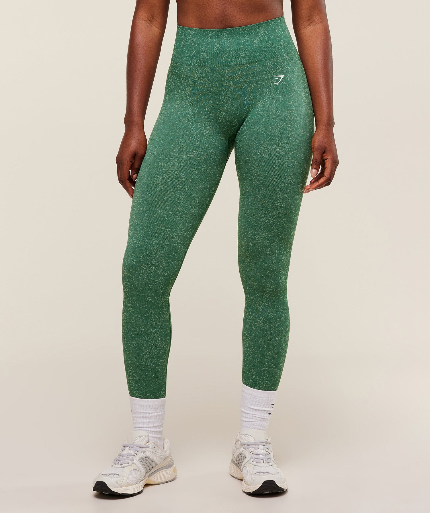 Adapt Fleck x Whitney Seamless Leggings - Lift Green/Clay Green