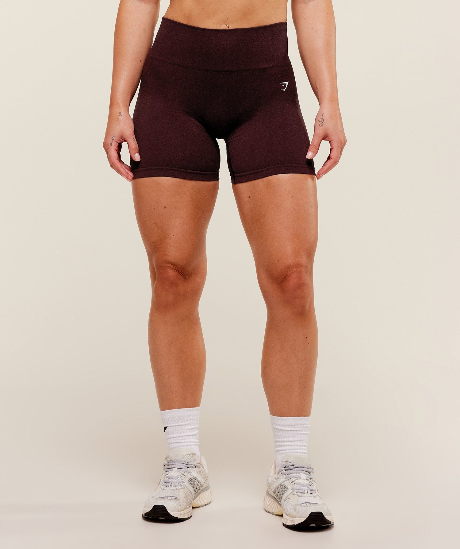 Adapt Fleck x Whitney Seamless Shorts - Cherry Purple/Rich Maroon