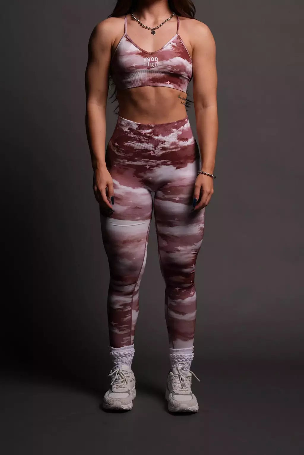 SSDDNFGU "Everson Seamless" Scrunch Leggings - Canyon Rust Desert Night Sky