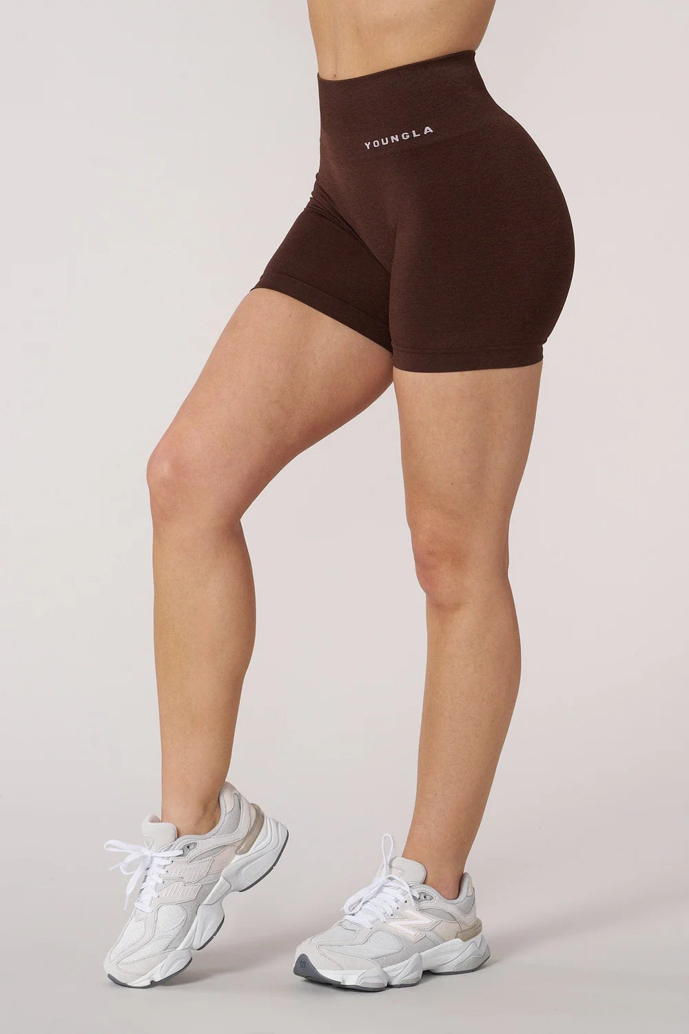 W120 - Core Seamless Shorts - Tweed Brown