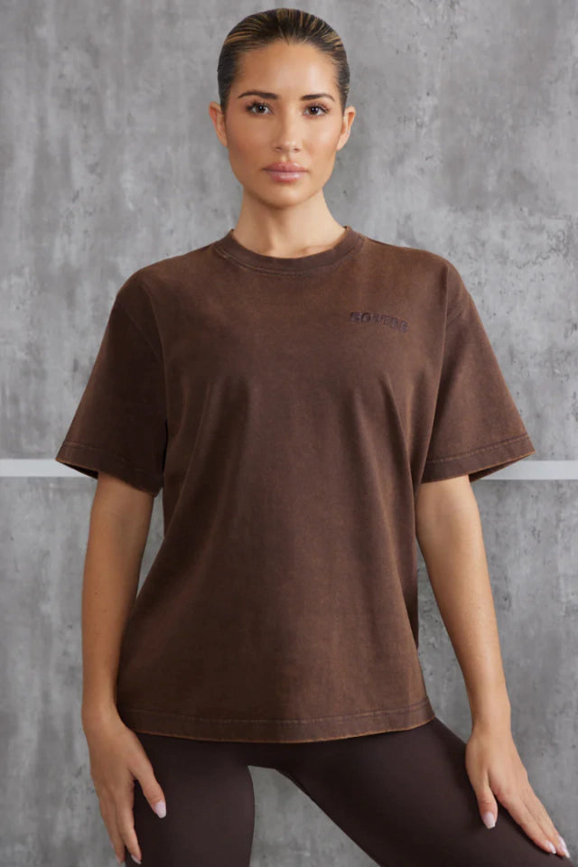 Oversized T-Shirt - Brown