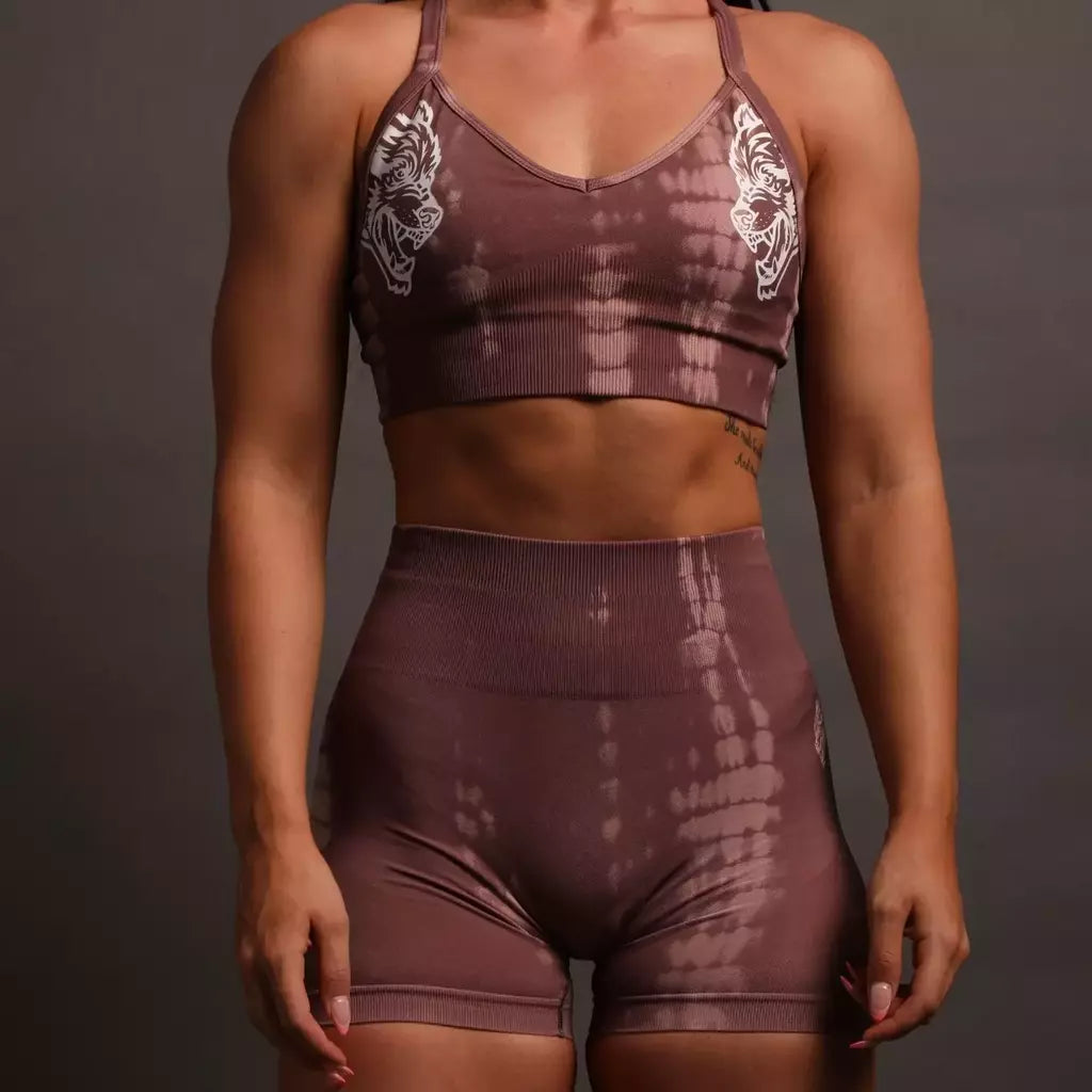 Fuel Everson Seamless "Sierra" Shorts - Tonal Mauve Serpent
