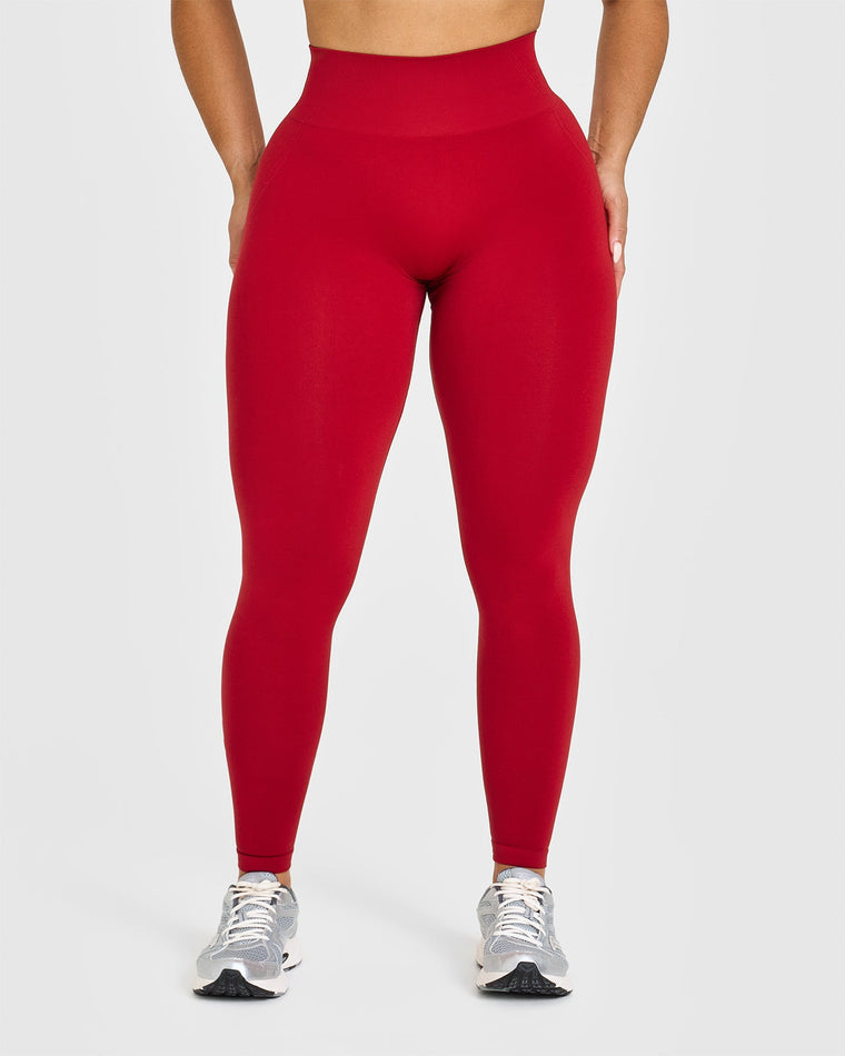 Effortless Seamless Leggings - Toasted Red