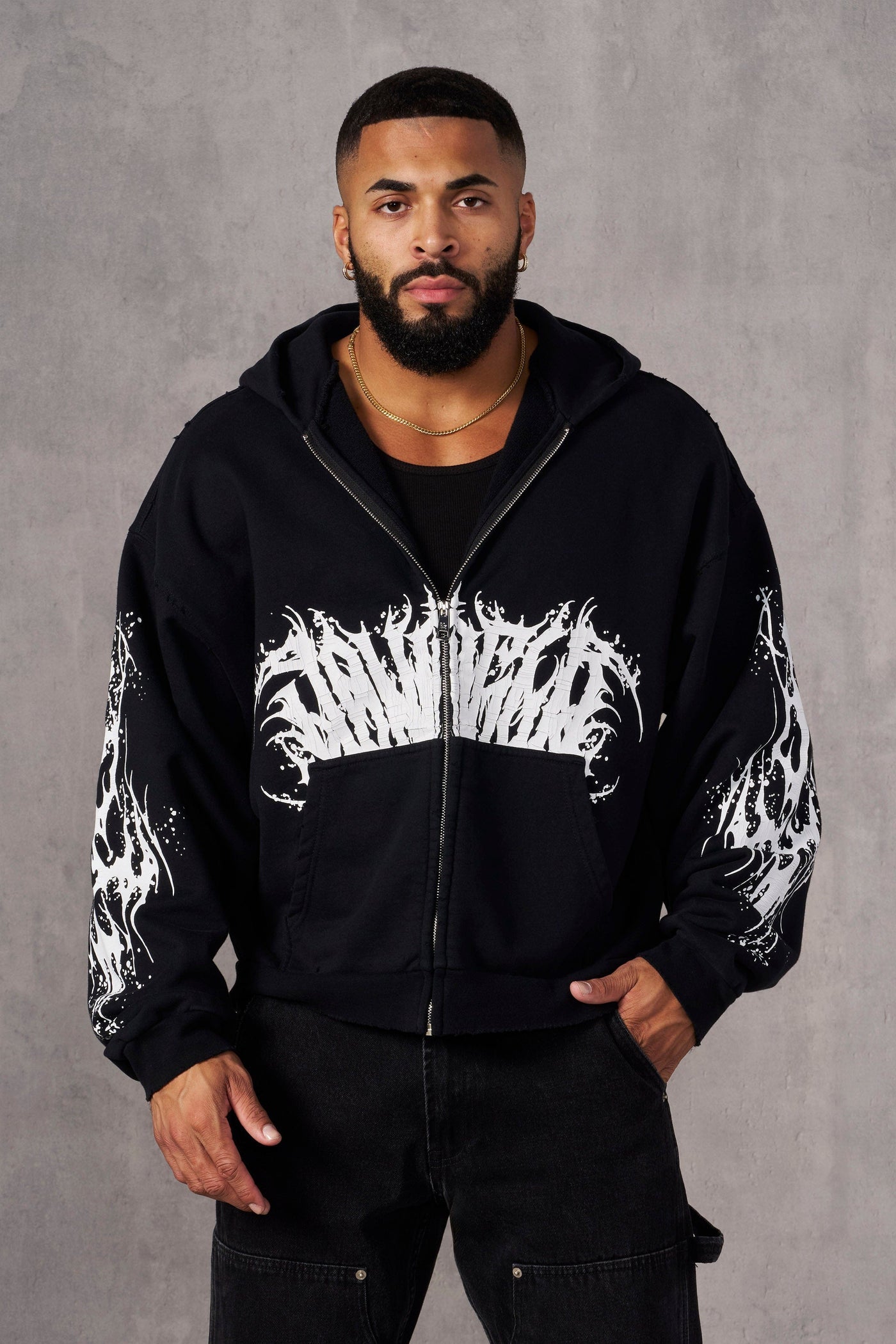 5128 - Venom Hoodies - Black Wash