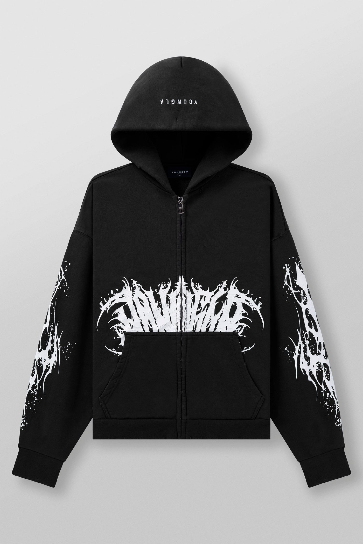 5128 - Venom Hoodies - Black Wash