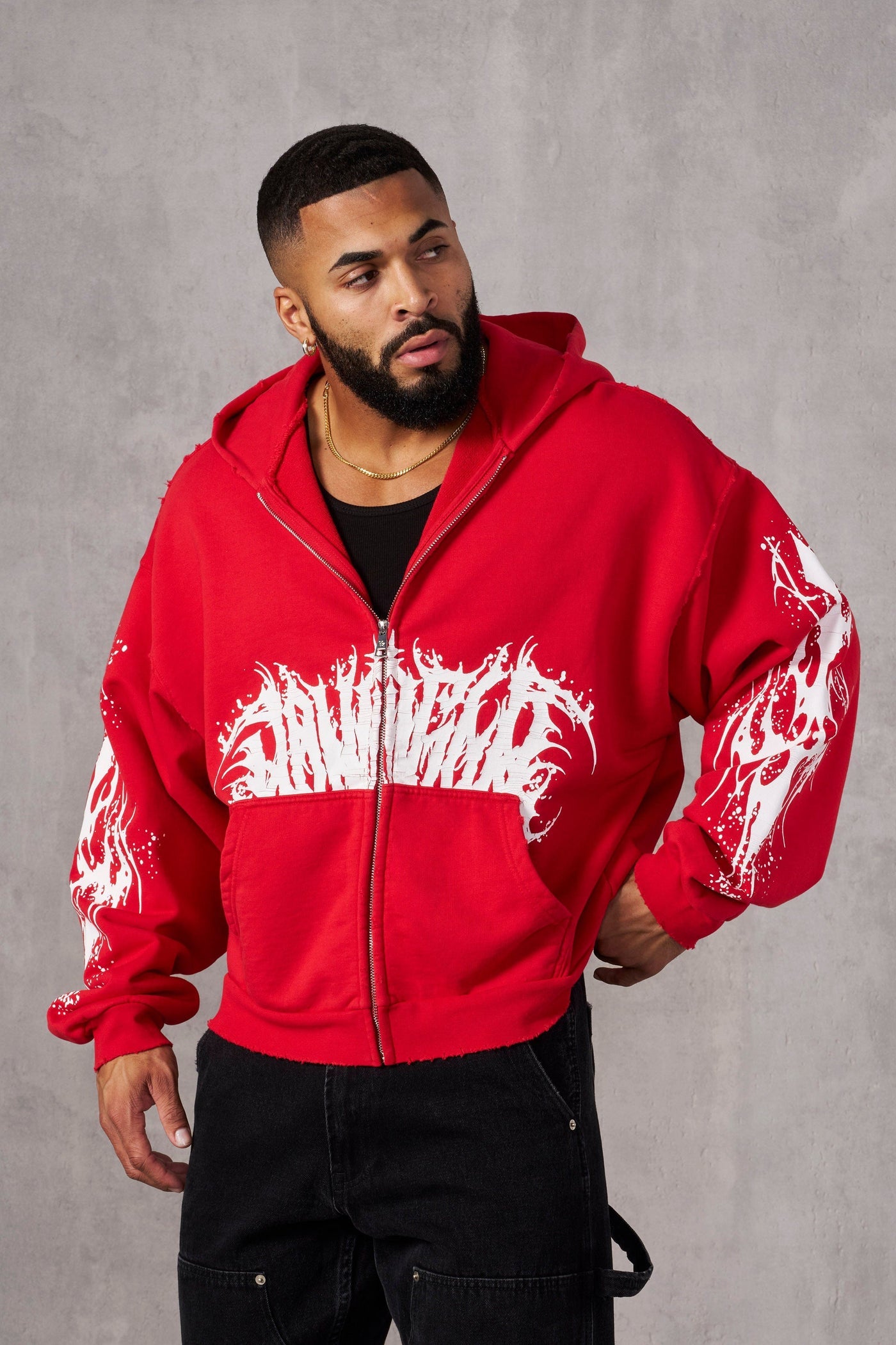 5128 - Venom Hoodies - Red Wash