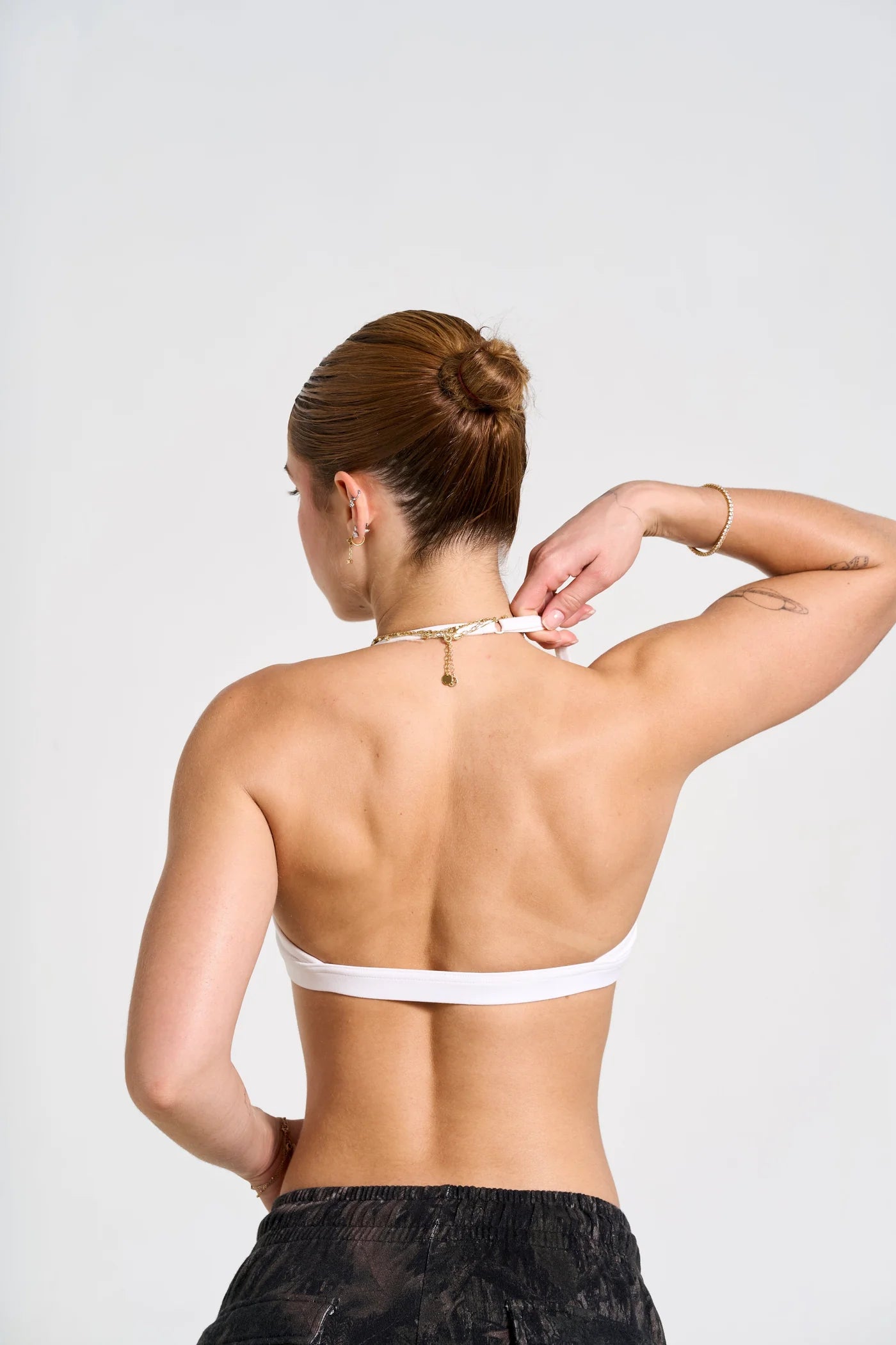 W335 Urban V-neck bra - White