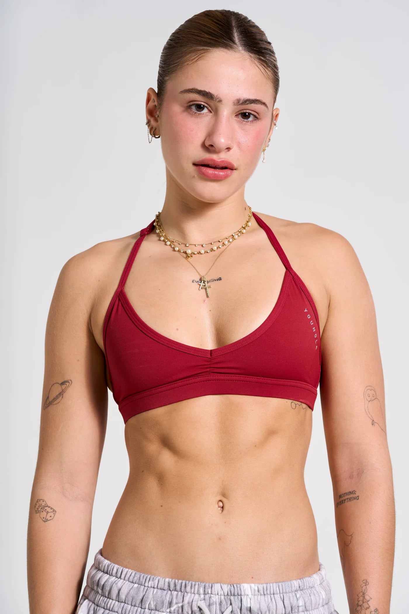 W335 Urban V-neck bra - Red