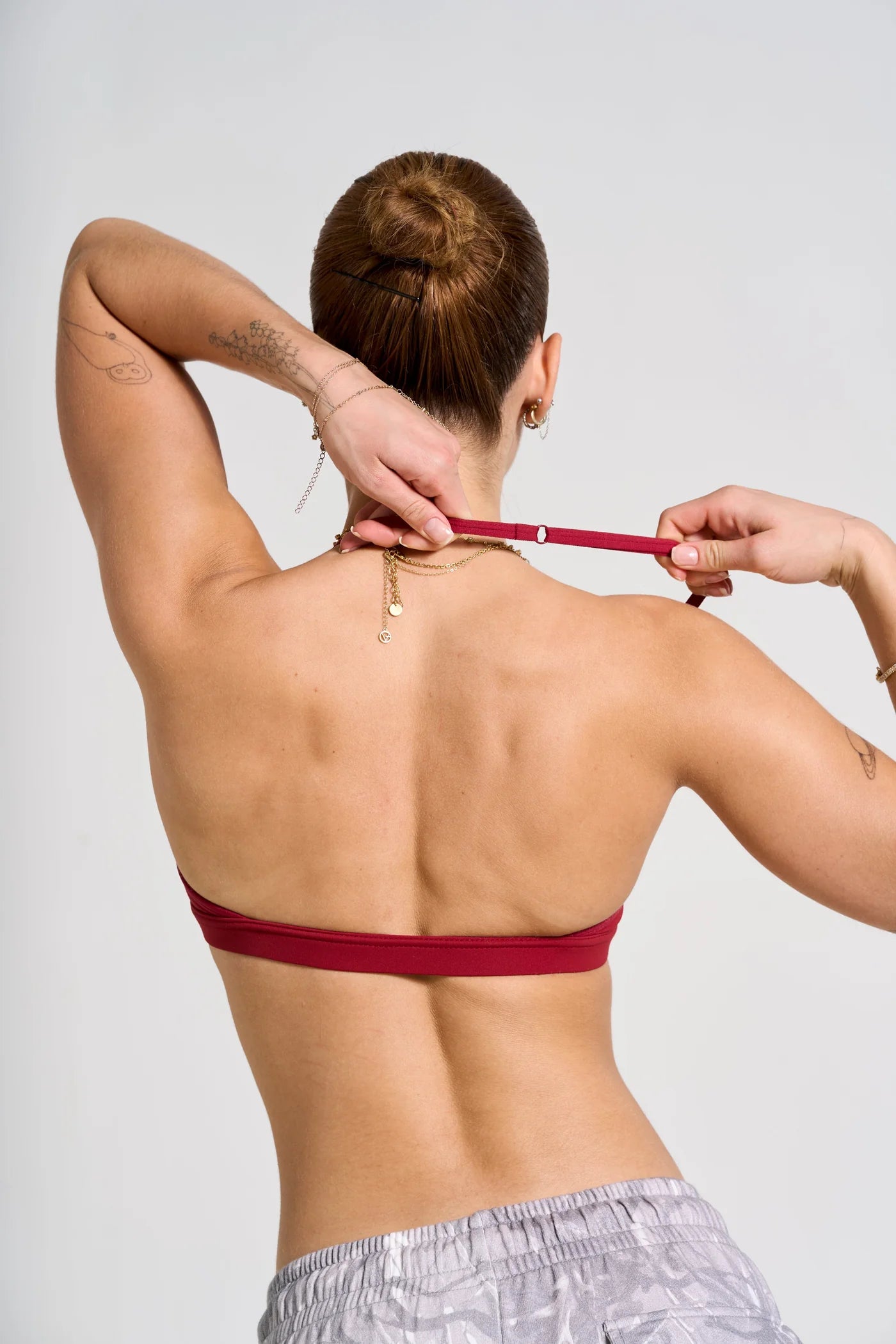 W335 Urban V-neck bra - Red
