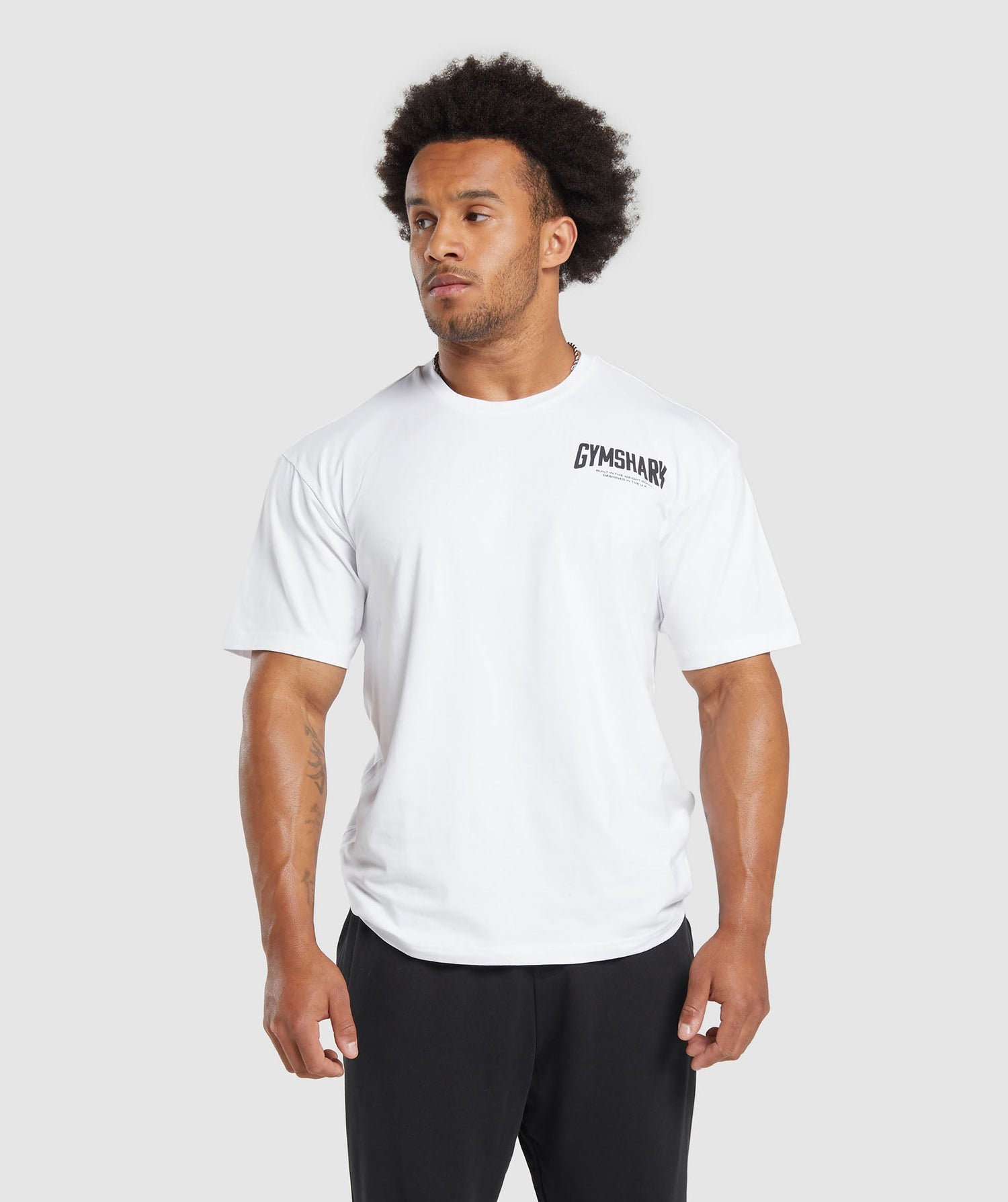 Cartoon Lifting T-Shirt - White