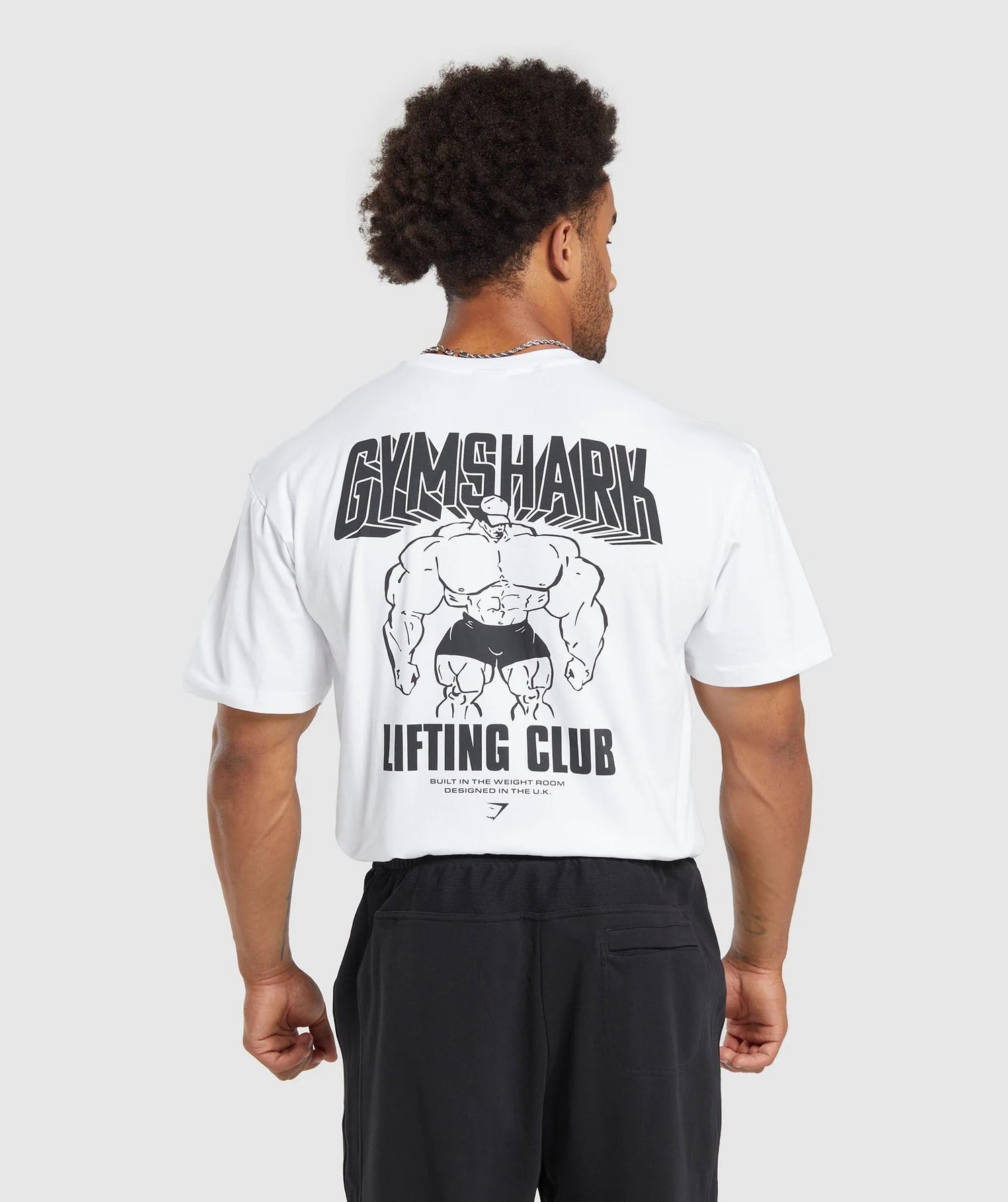 Cartoon Lifting T-Shirt - White