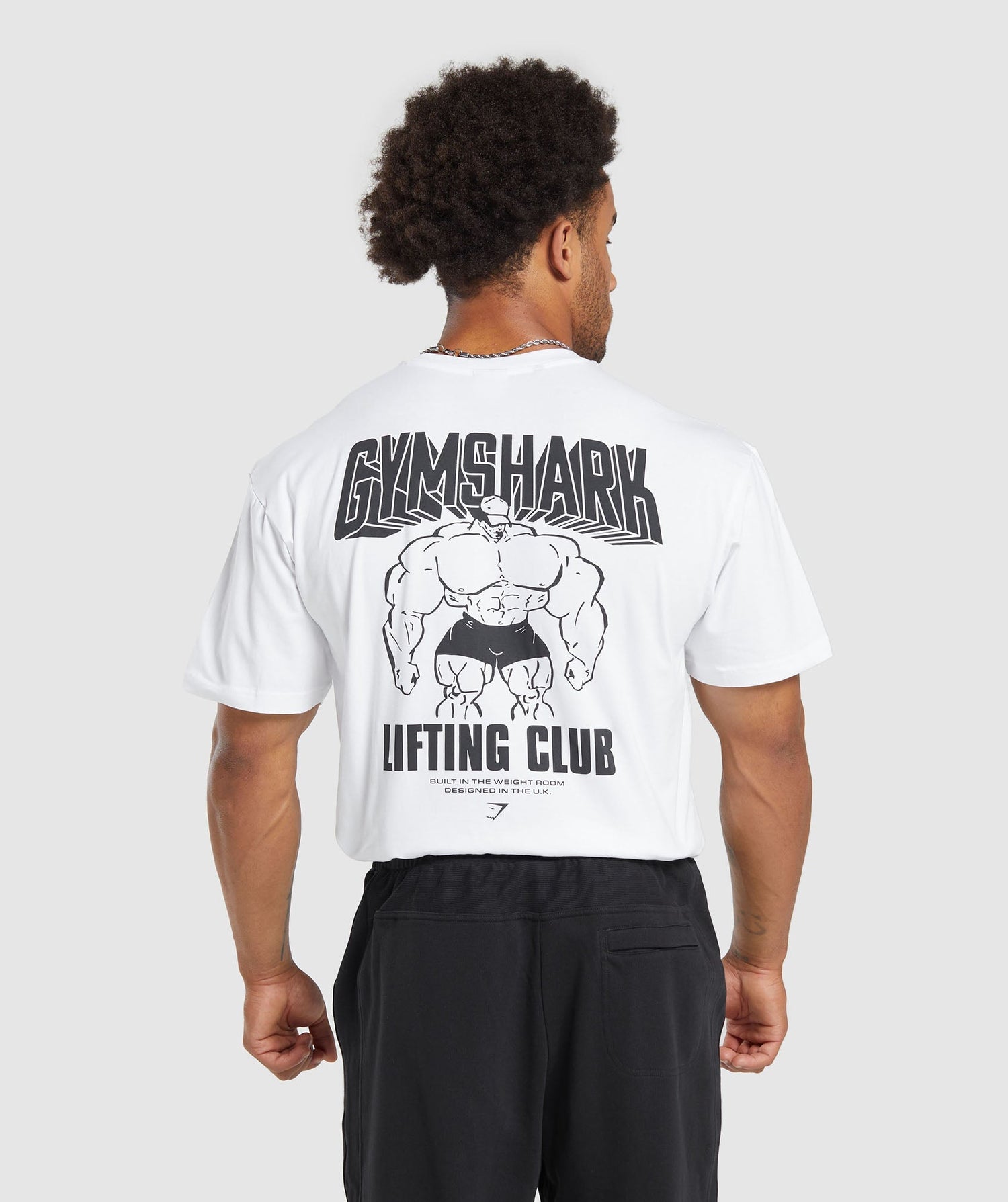 Cartoon Lifting T-Shirt - White