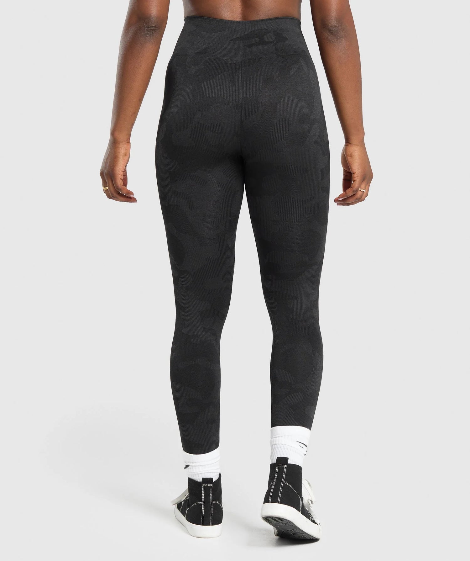 Adapt Camo Seamless Leggings - Black/Asphalt Grey