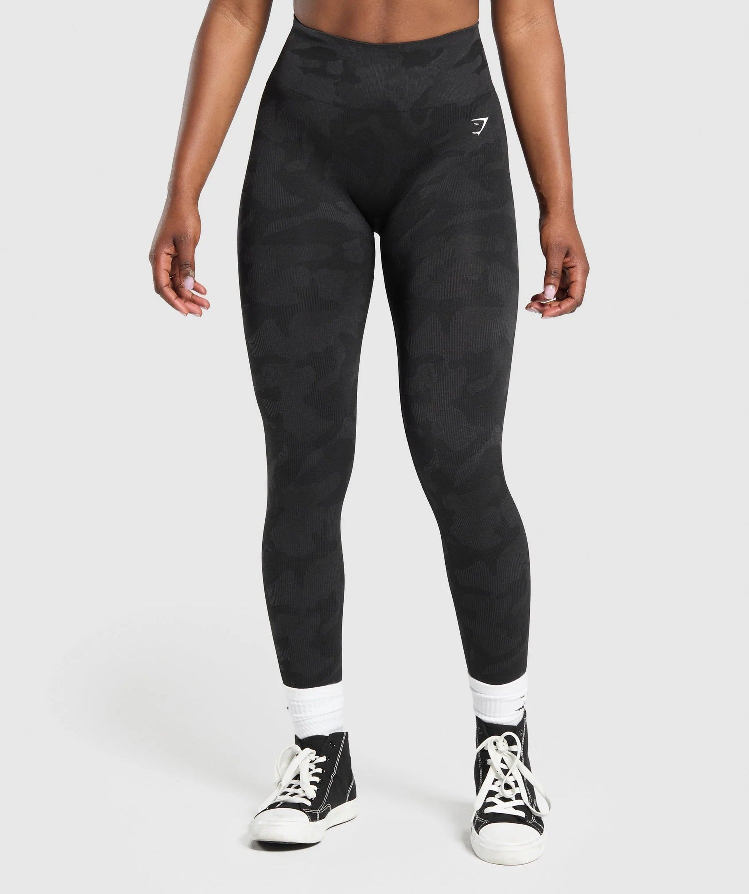 Adapt Camo Seamless Leggings - Black/Asphalt Grey
