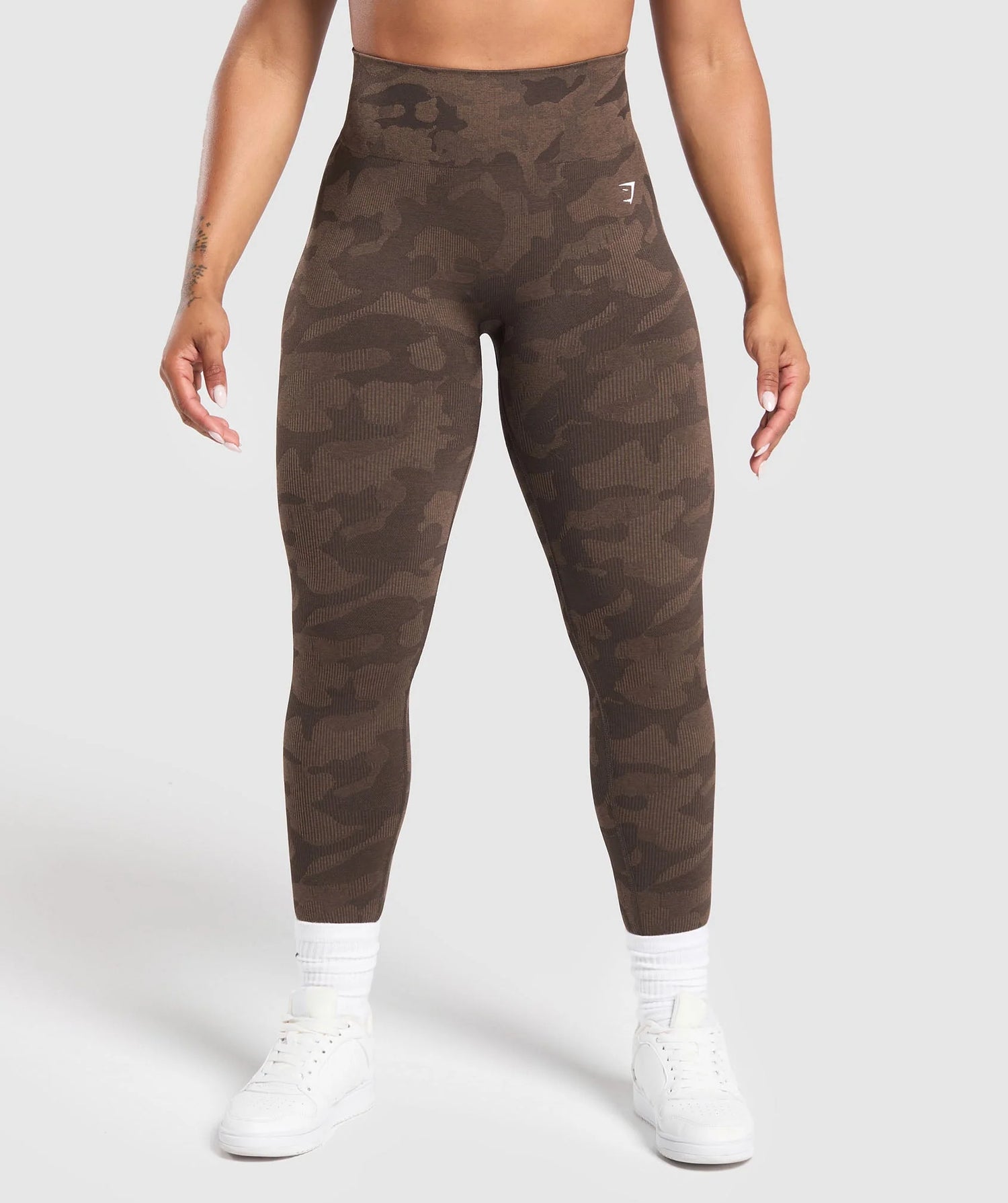 Adapt Camo Seamless Leggings - Deep Brown/ Soul Brown