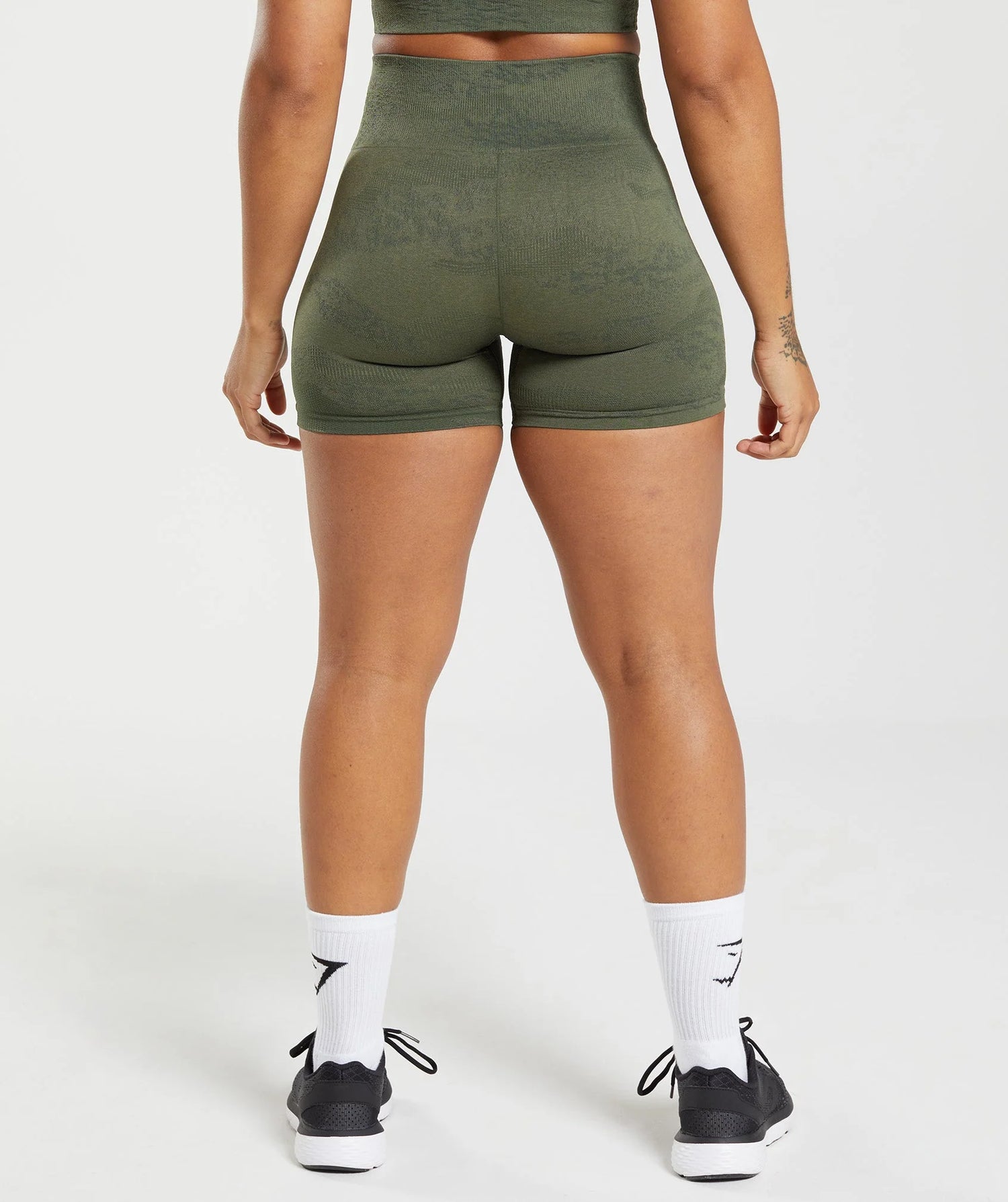 Adapt Camo Seamless Shorts - Moss Olive/Core Olive