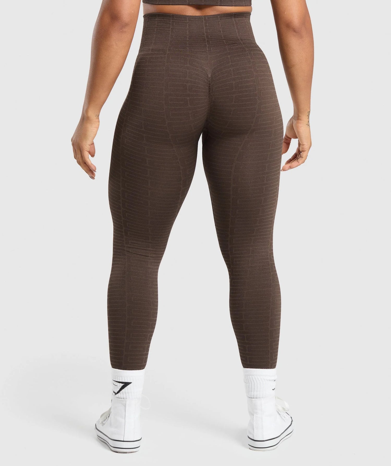 Adapt Monogram Seamless Leggings - Archive Brown/Soul Brown