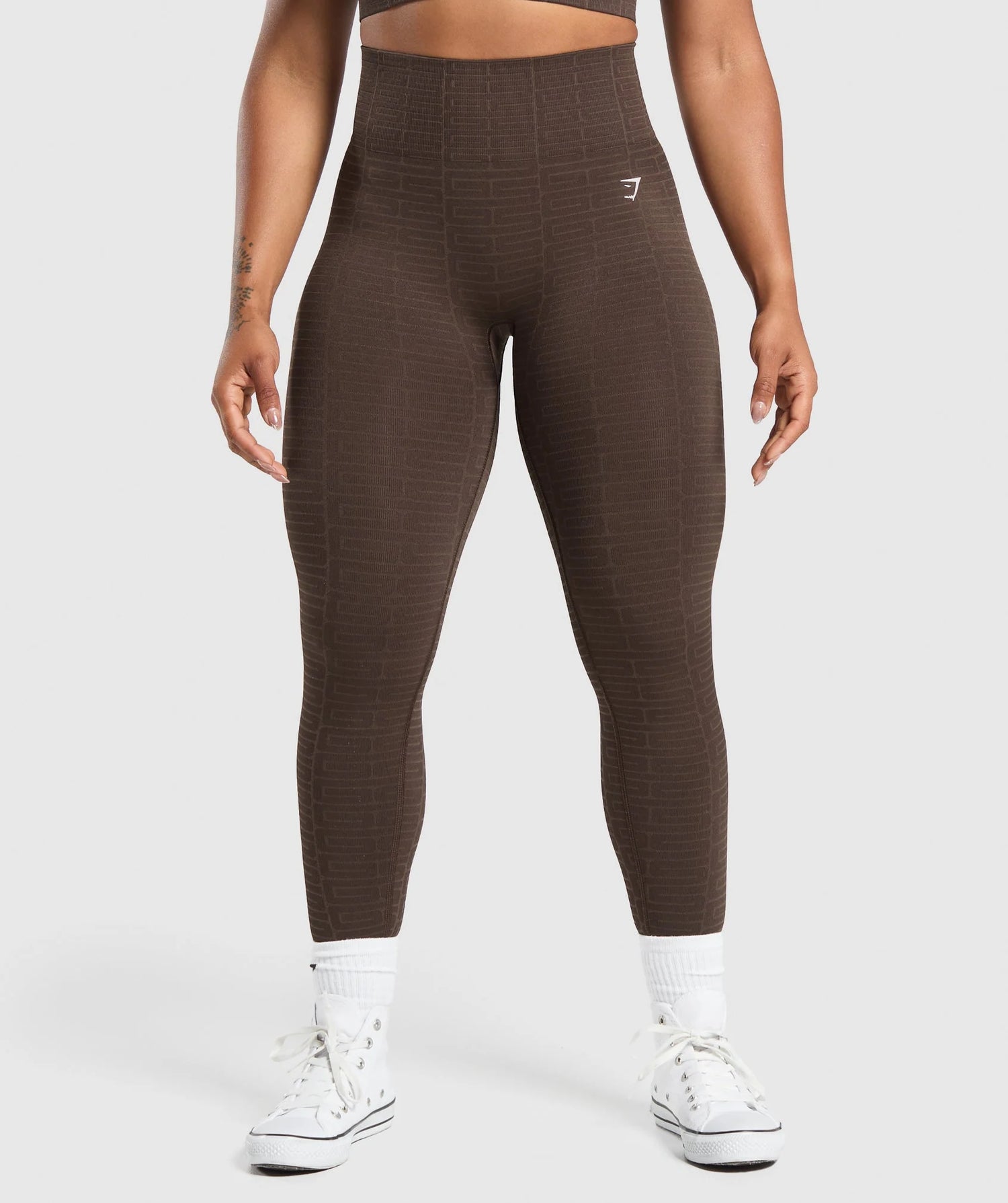Adapt Monogram Seamless Leggings - Archive Brown/Soul Brown