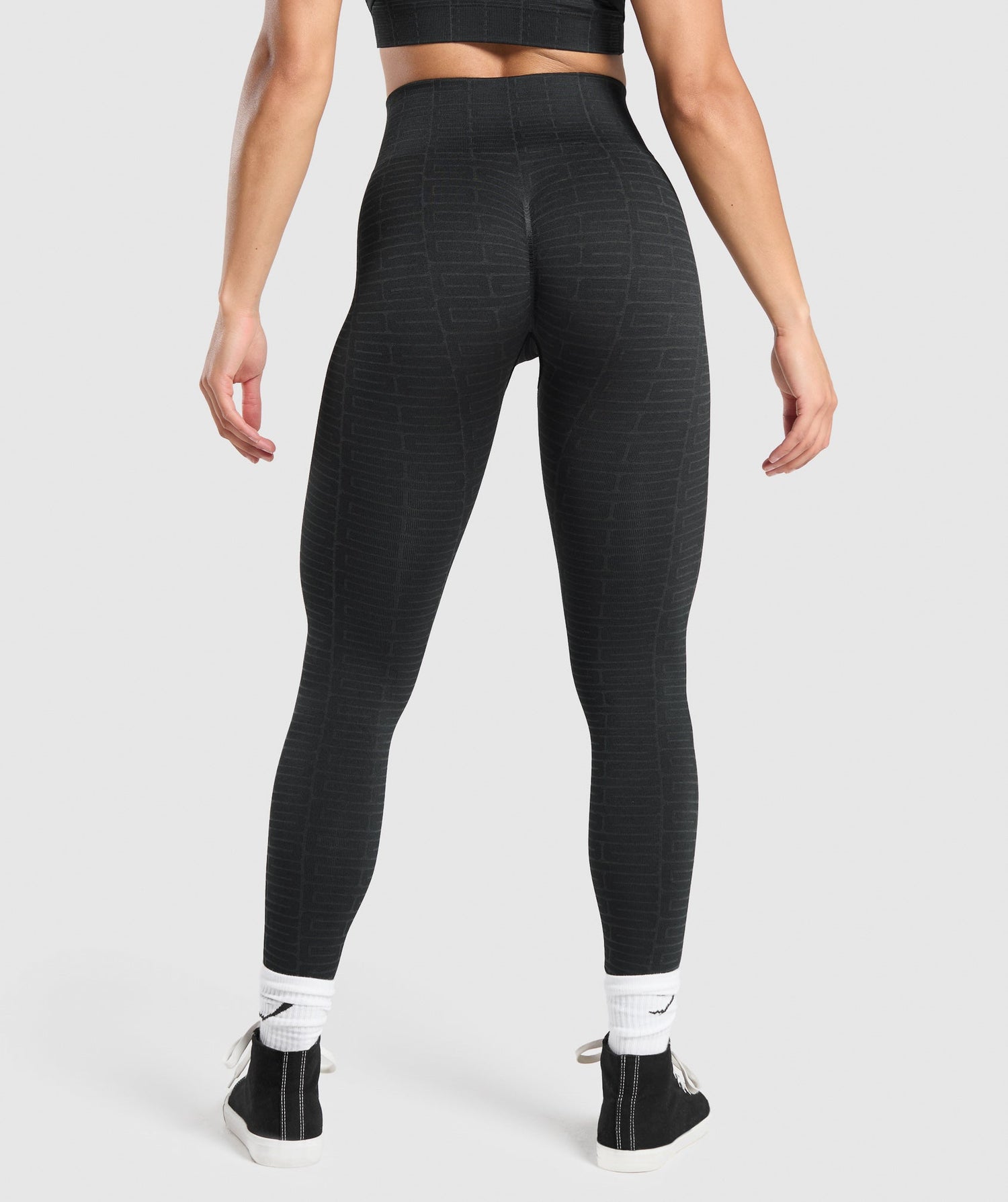 Adapt Monogram Seamless Leggings - Black/Pitch Grey