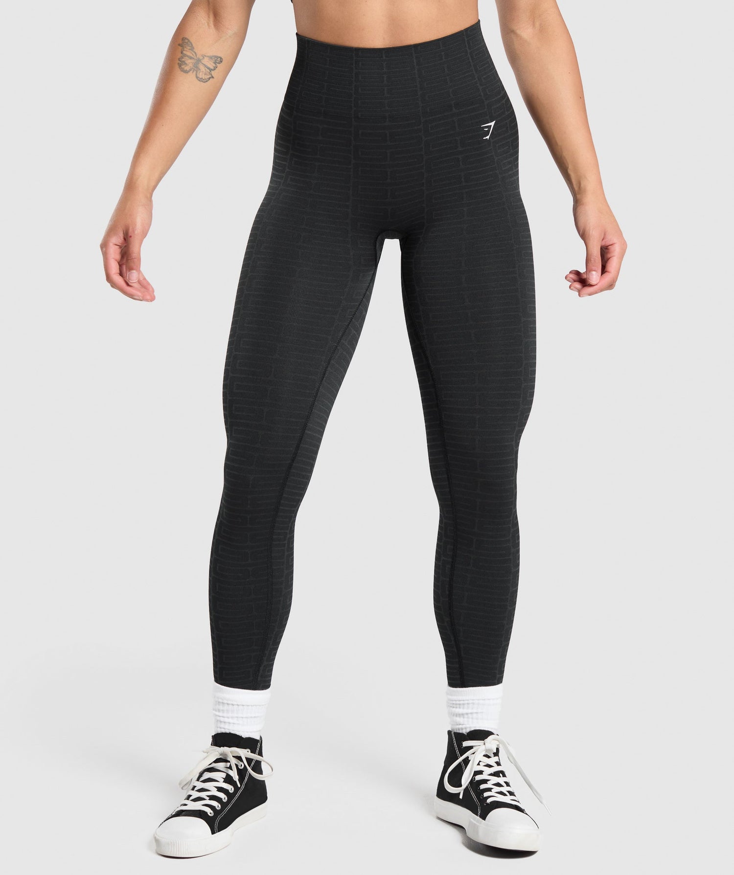 Adapt Monogram Seamless Leggings - Black/Pitch Grey
