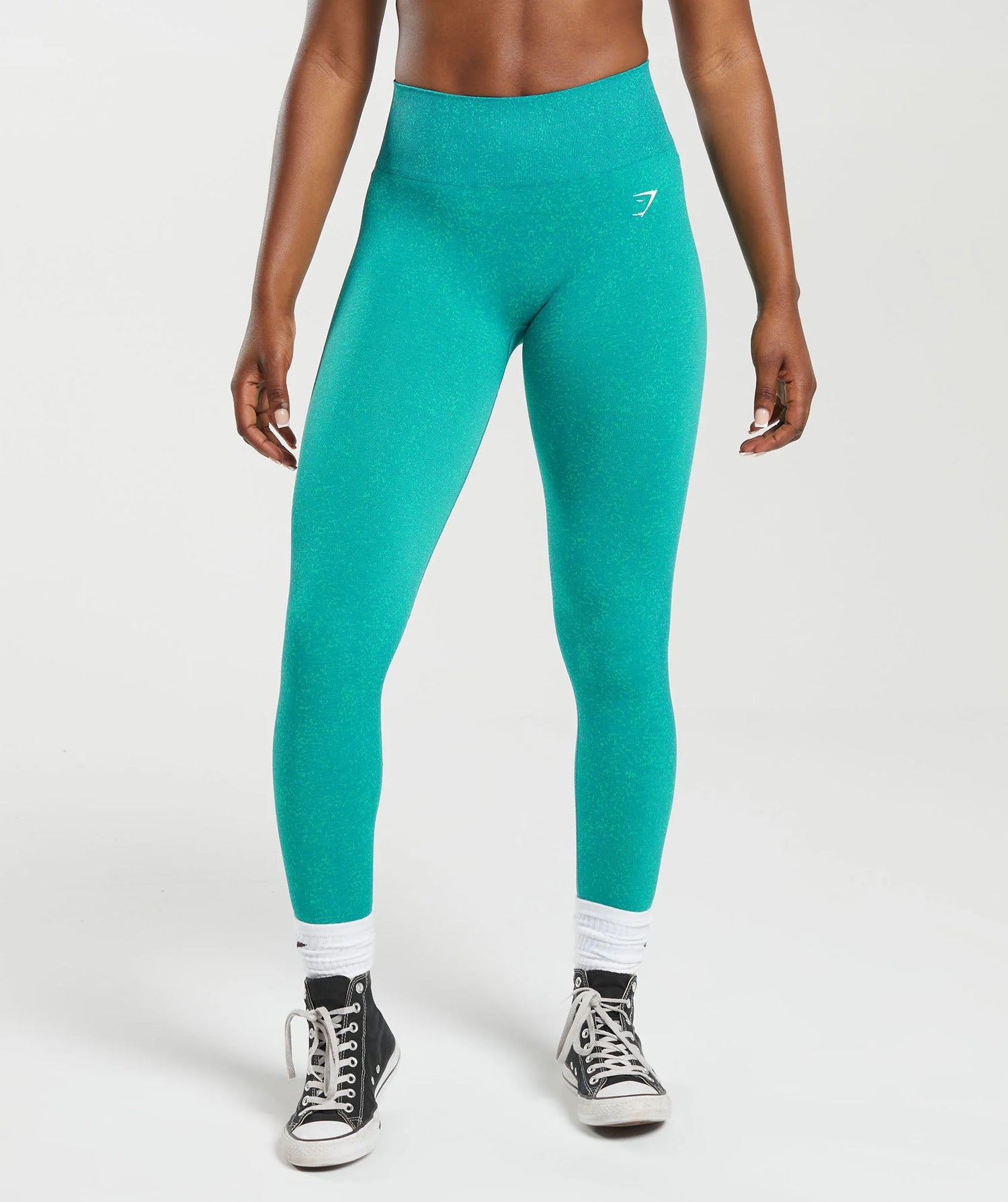 Adapt Fleck Seamless Leggings - Jewel Green