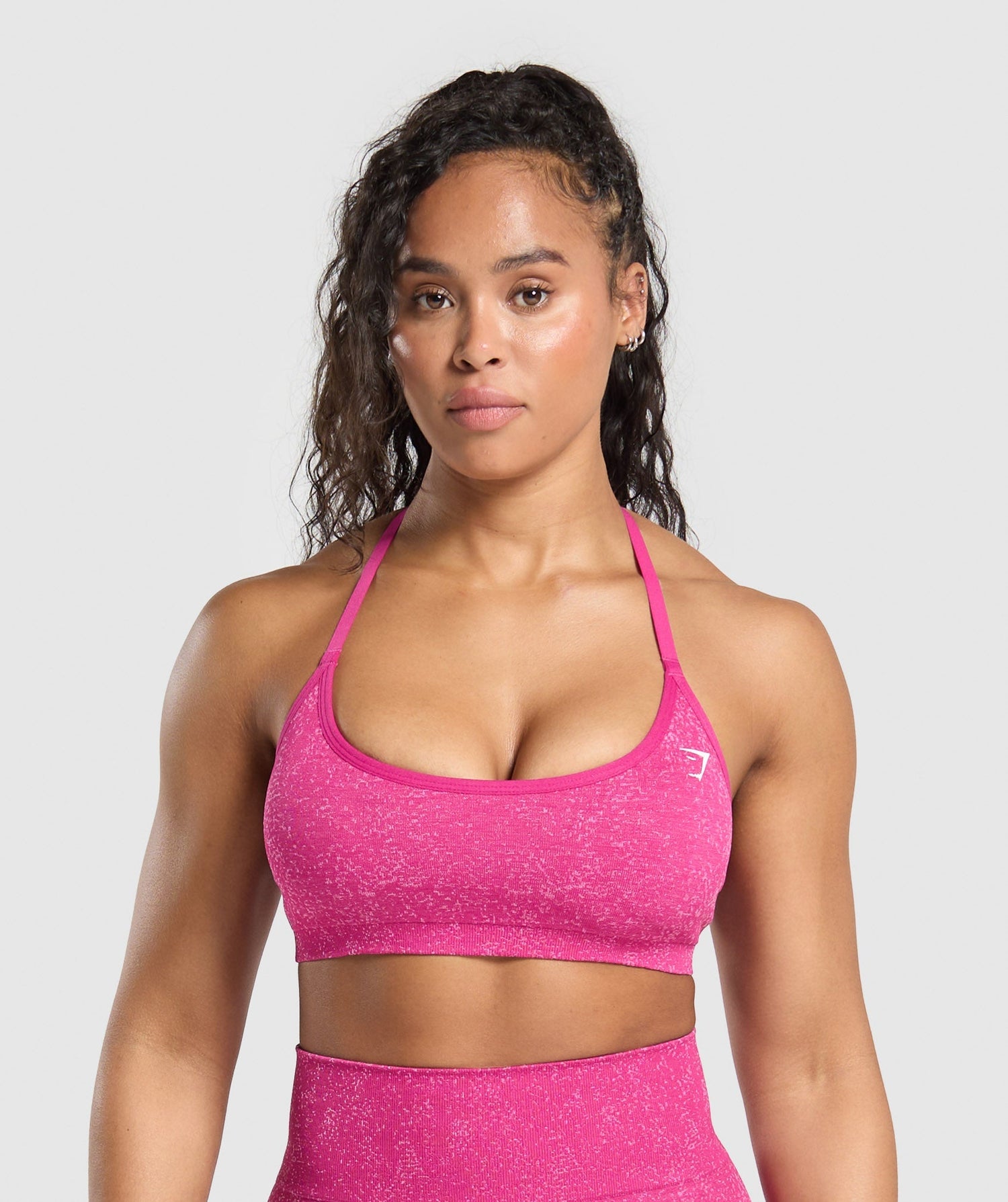 Adapt Fleck T-Back Bra - Winning Pink/Sour Pink