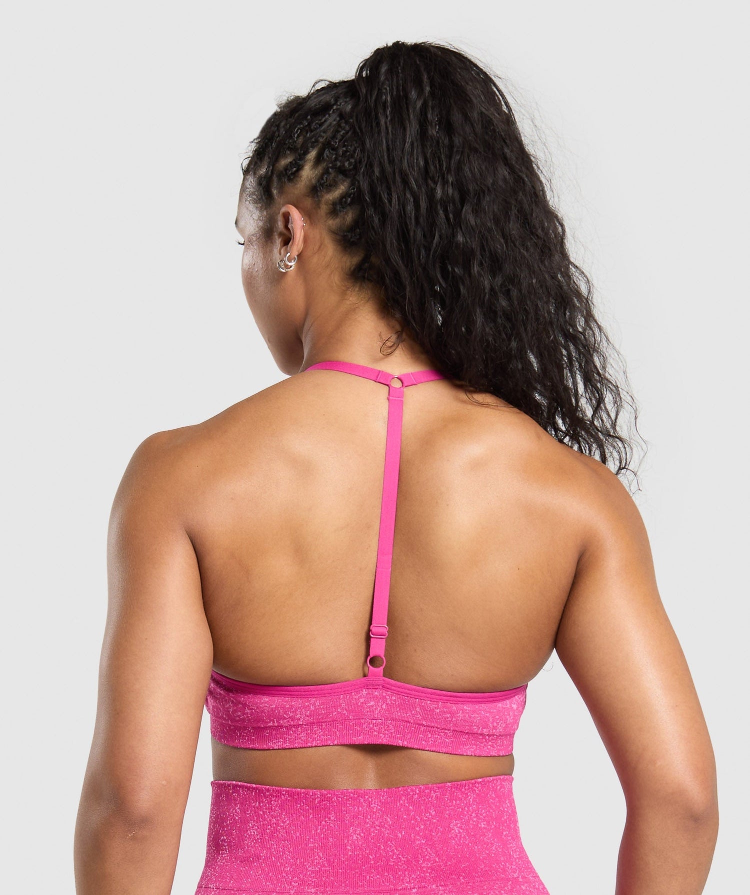 Adapt Fleck T-Back Bra - Winning Pink/Sour Pink