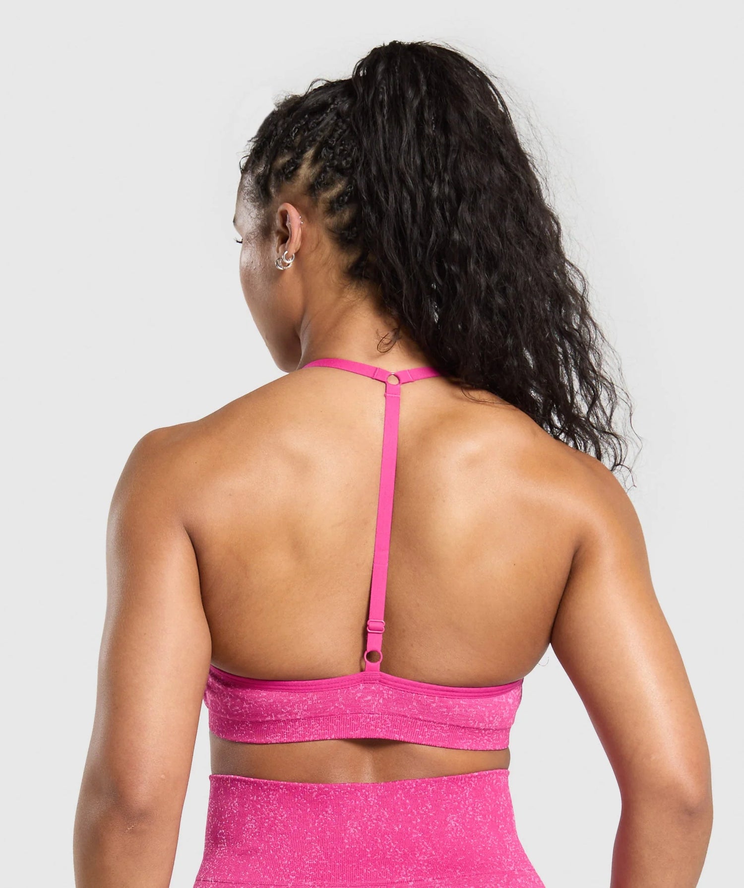 Adapt Fleck T-Back Bra - Winning Pink/Sour Pink