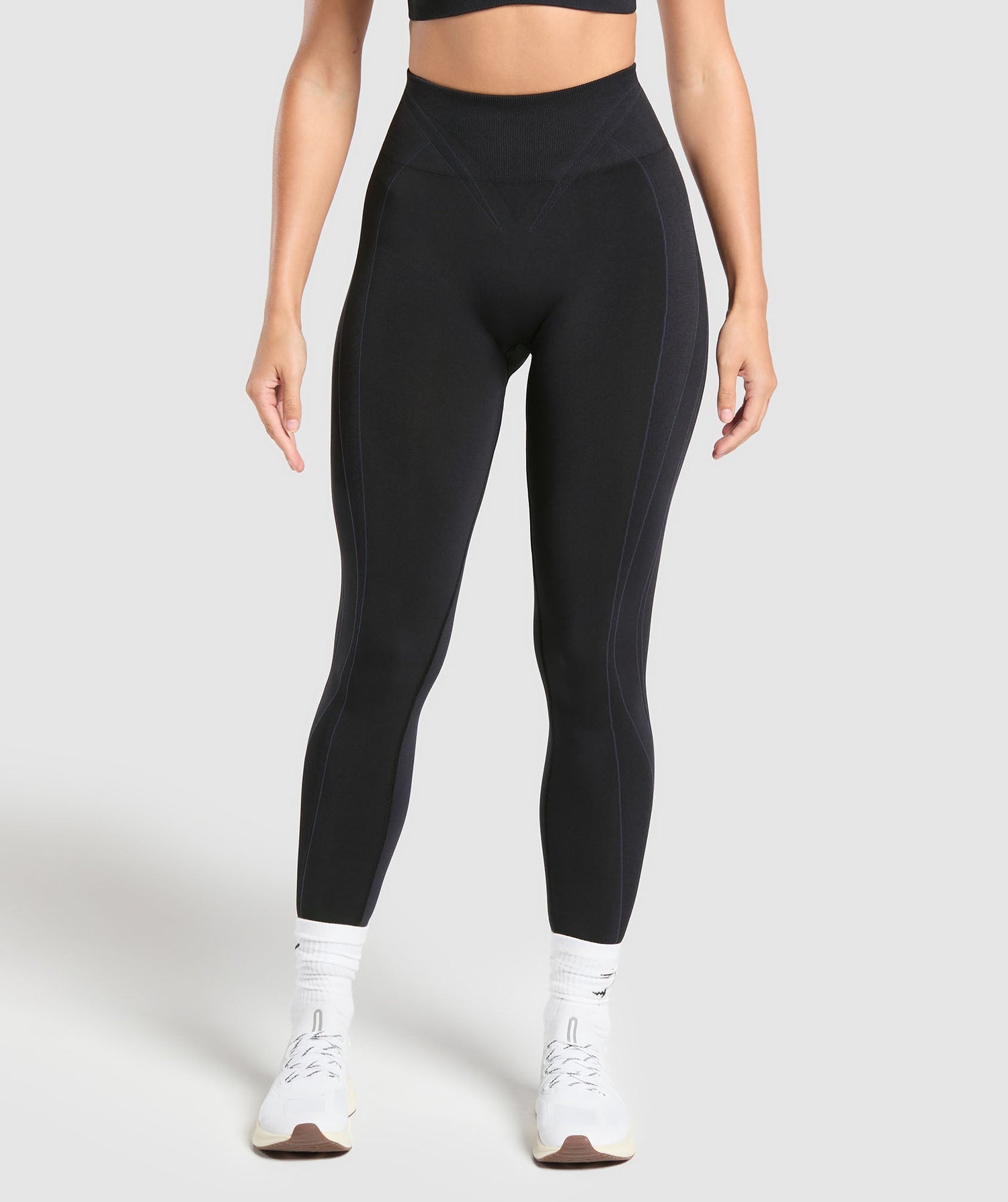 Apex Contrast Leggings - Black/Brushed Grey