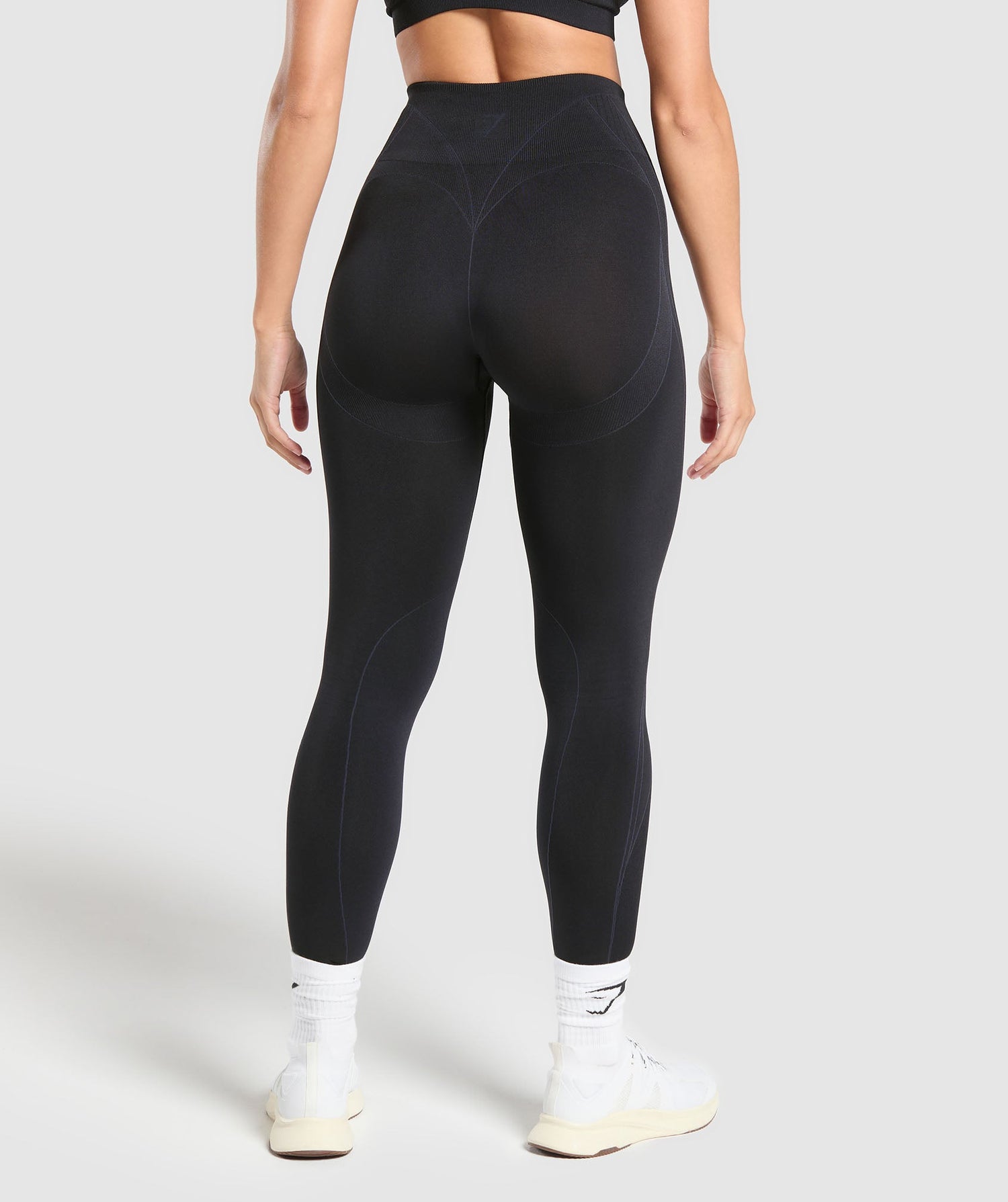 Apex Contrast Leggings - Black/Brushed Grey