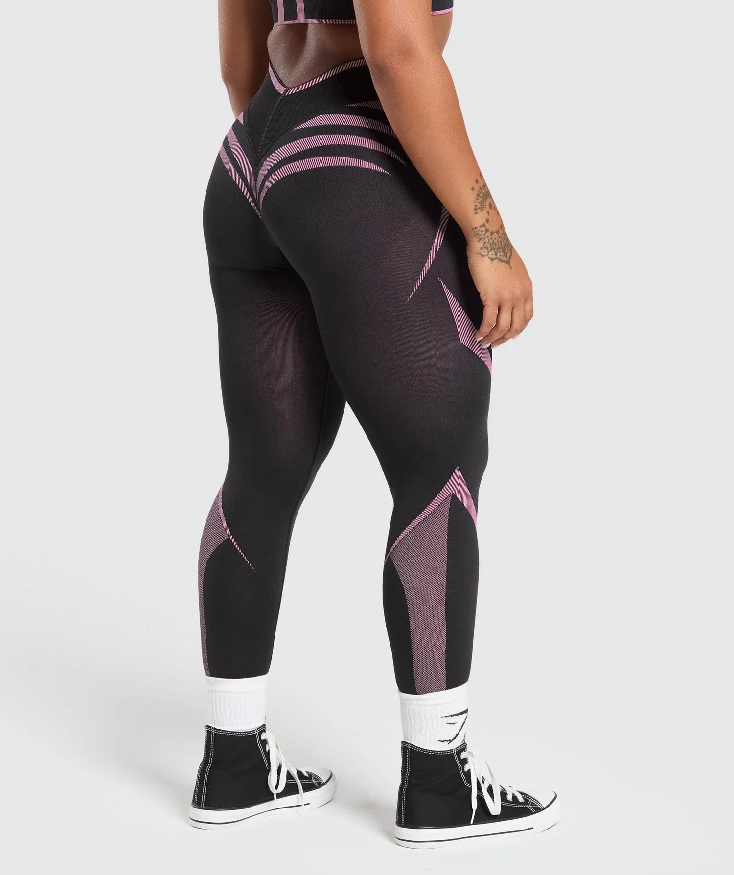 Apex Lift Seamless Leggings - Darkest Purple/Sour Pink