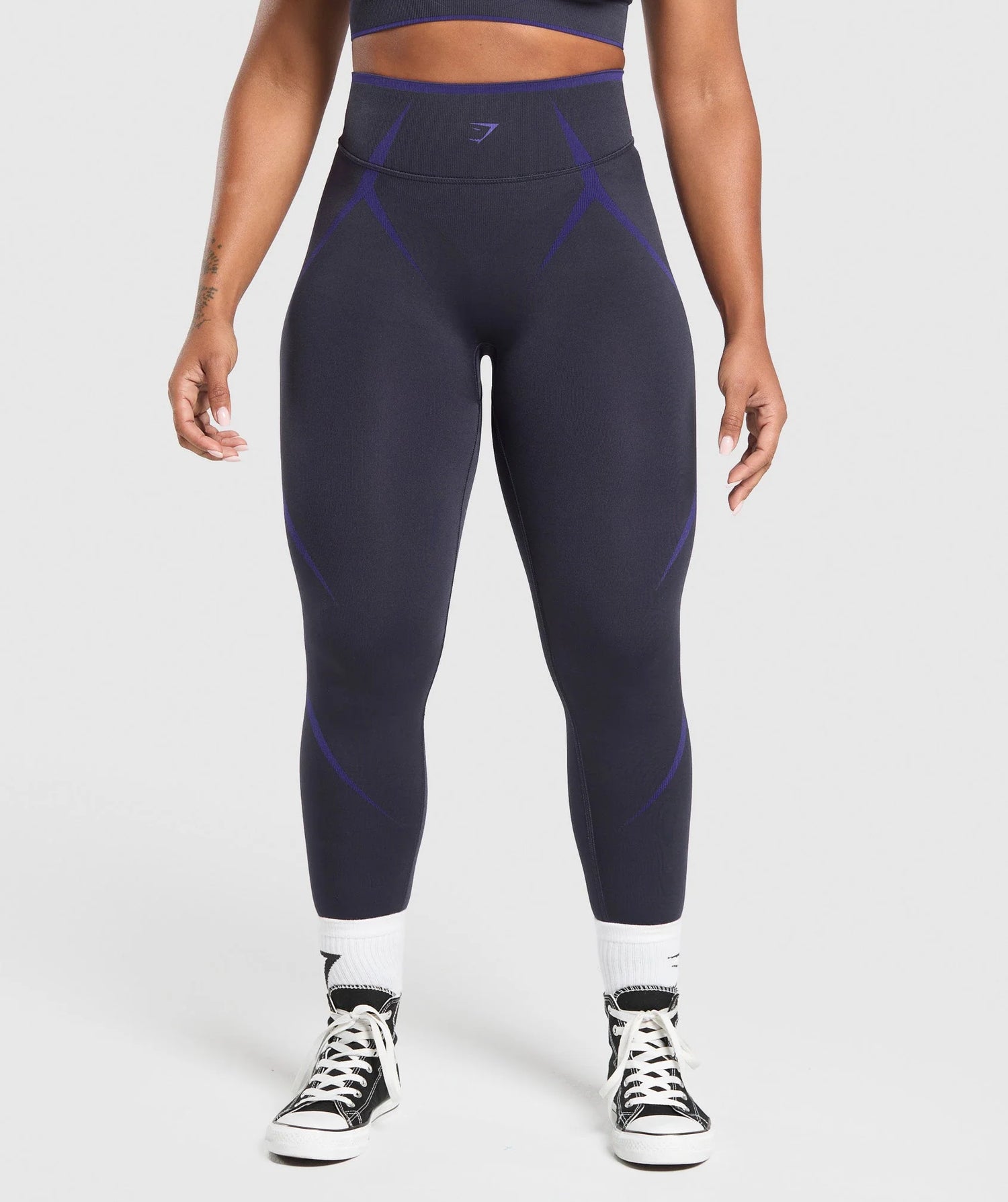 Apex Lift Seamless Leggings - Heavy Blue/Cobalt Purple