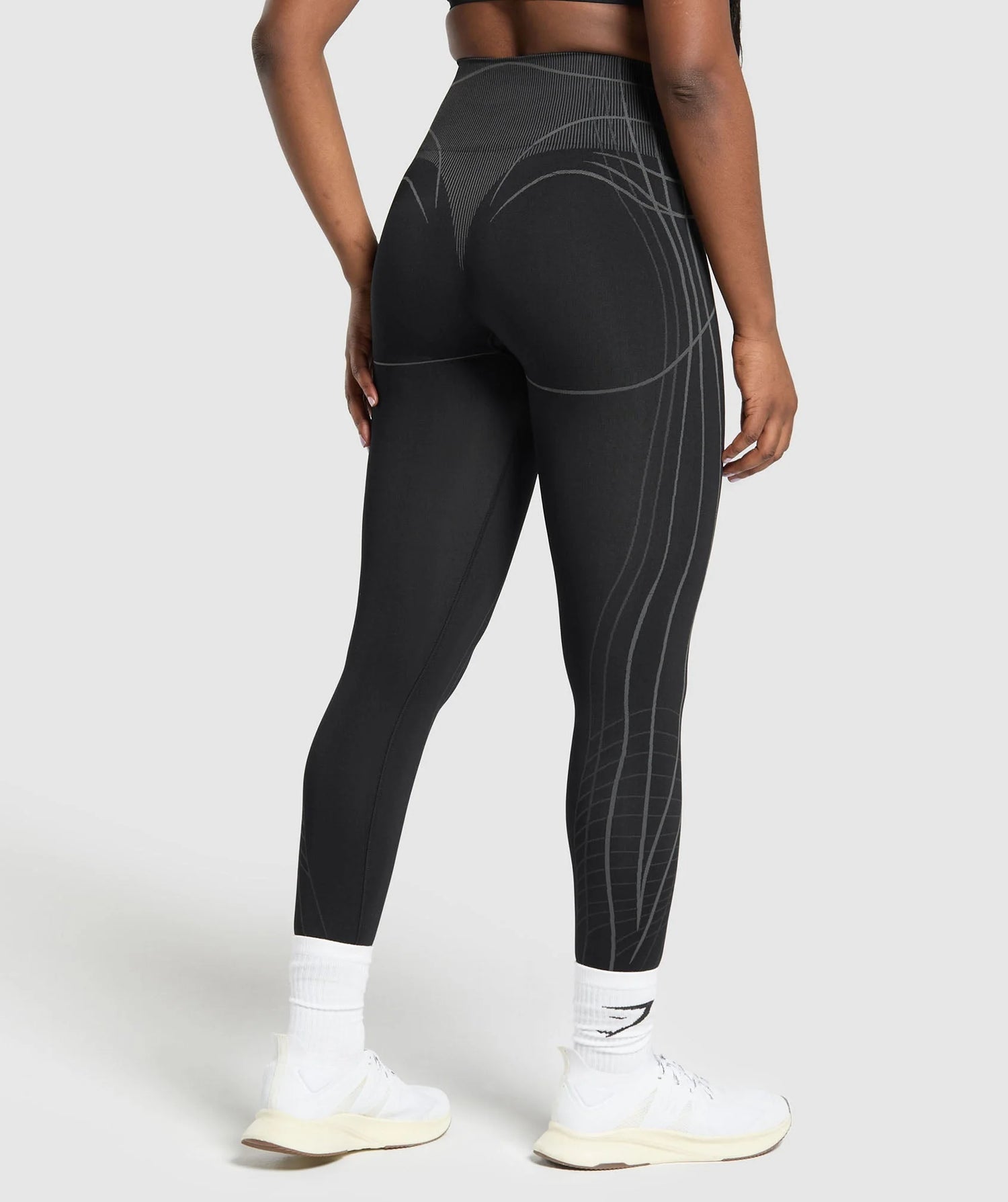 Apex Seamless Leggings - Black/Graphite Grey