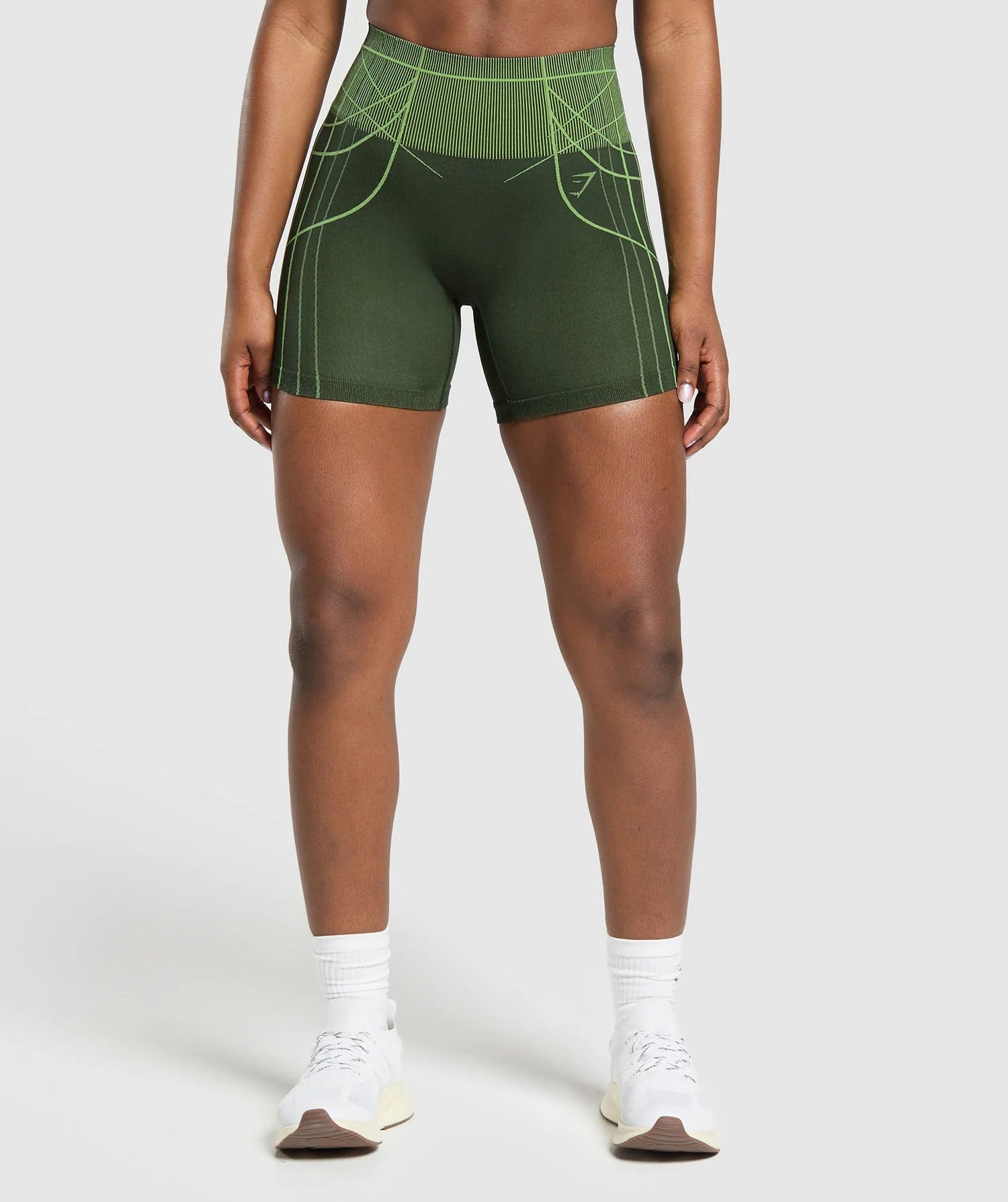 Apex Seamless Shorts - Trail Green/Energy Gelato Green