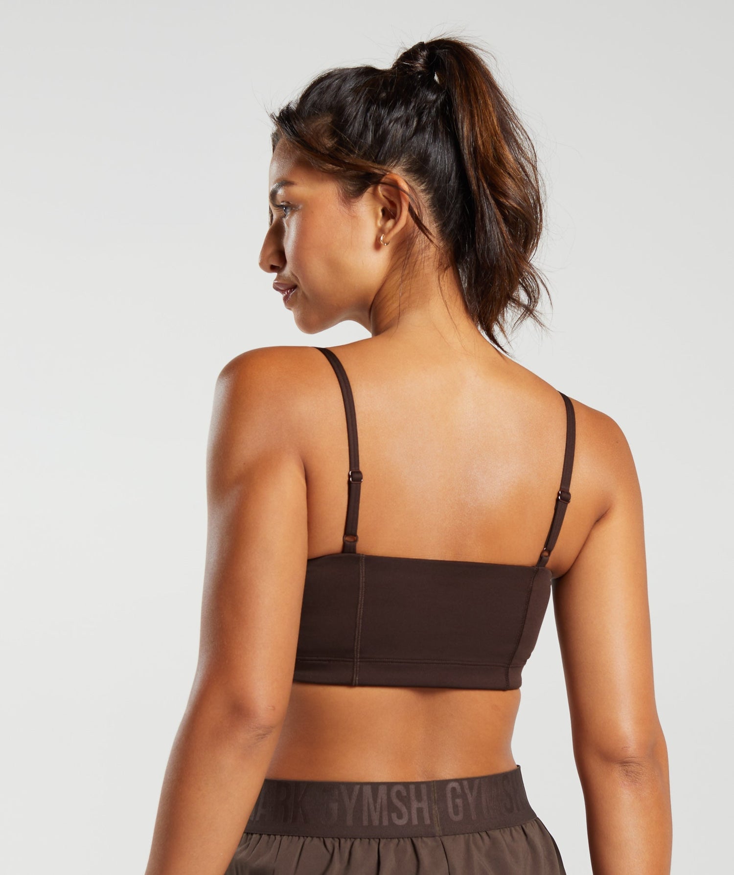 Bandeau Sports Bra - Shadow Brown