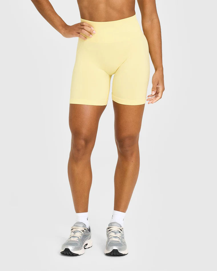 Effortless Seamless Shorts - Sherbet Yellow