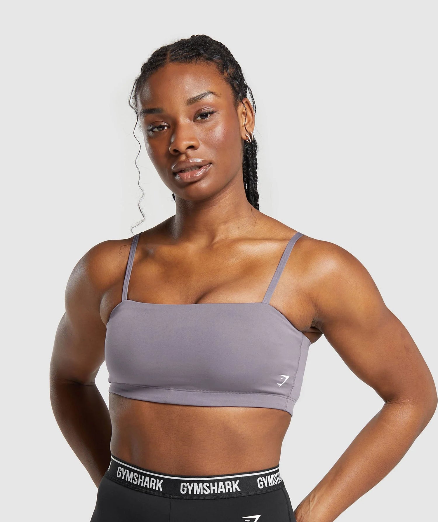 Bandeau Sports Bra - Fog Purple
