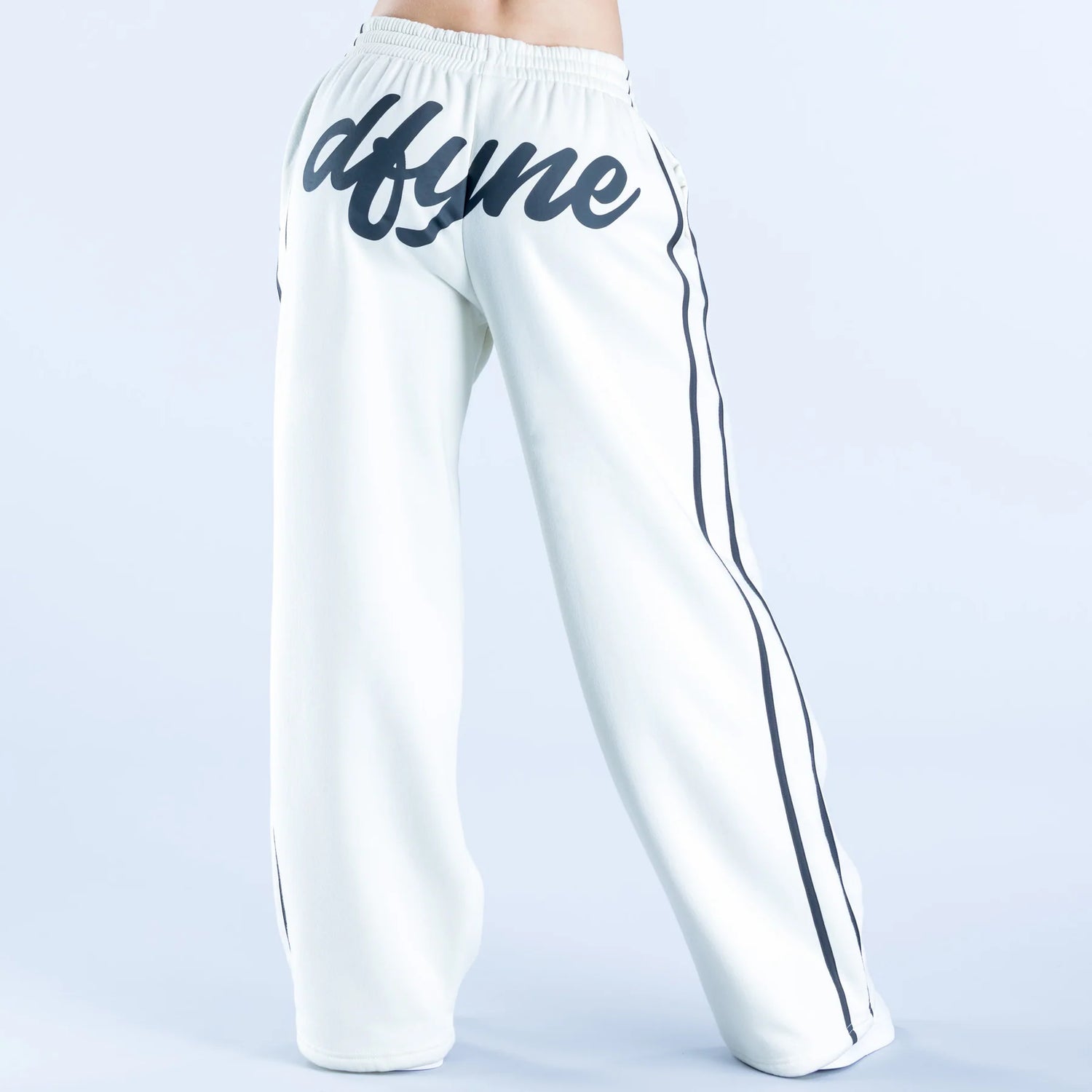 4th Birthday Wide Leg Jogger - Chalk