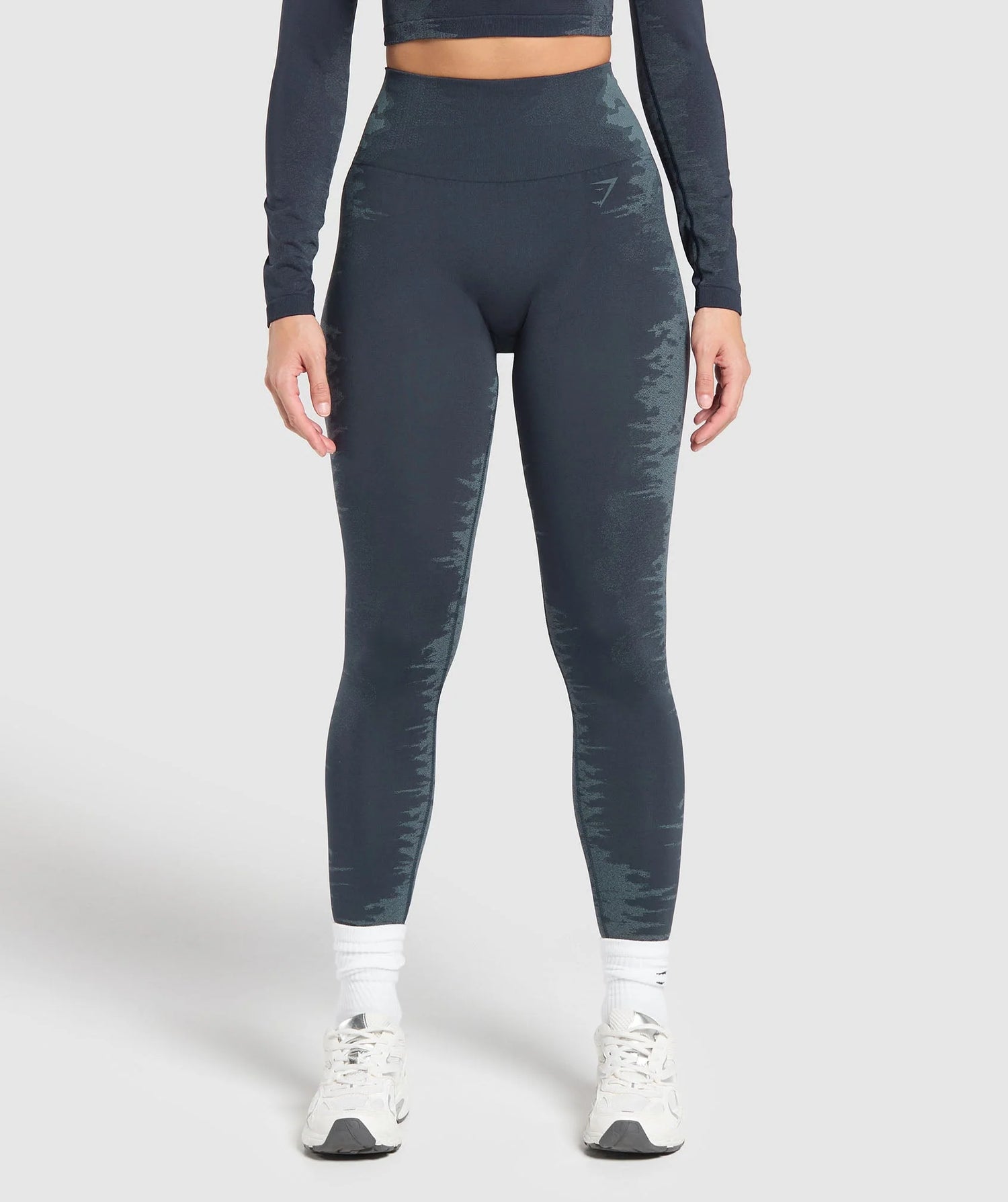 Caged Seamless Leggings - Heavy Blue/Iron Blue