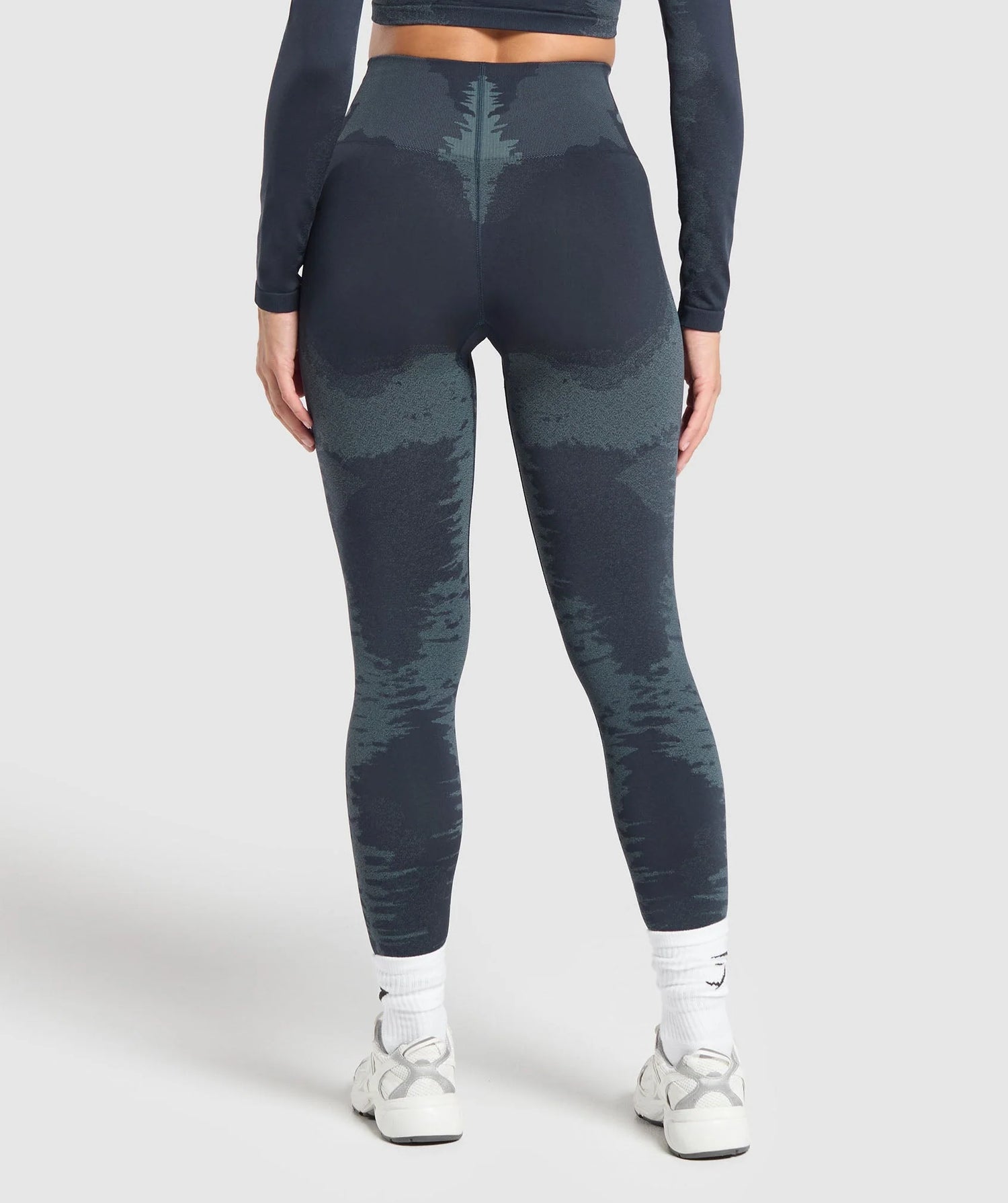 Caged Seamless Leggings - Heavy Blue/Iron Blue