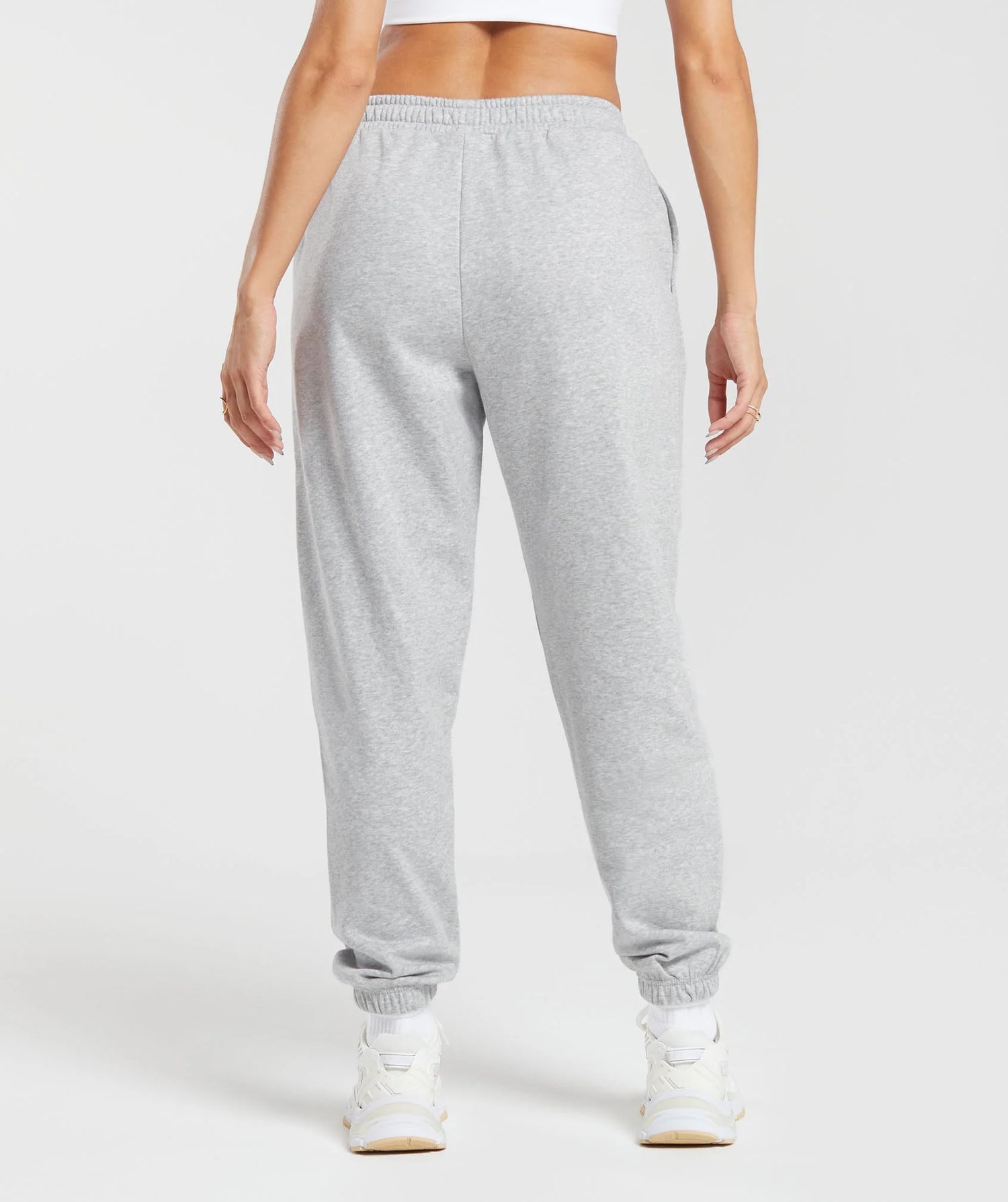 Cherub Graphic Joggers - Light Grey Core Marl