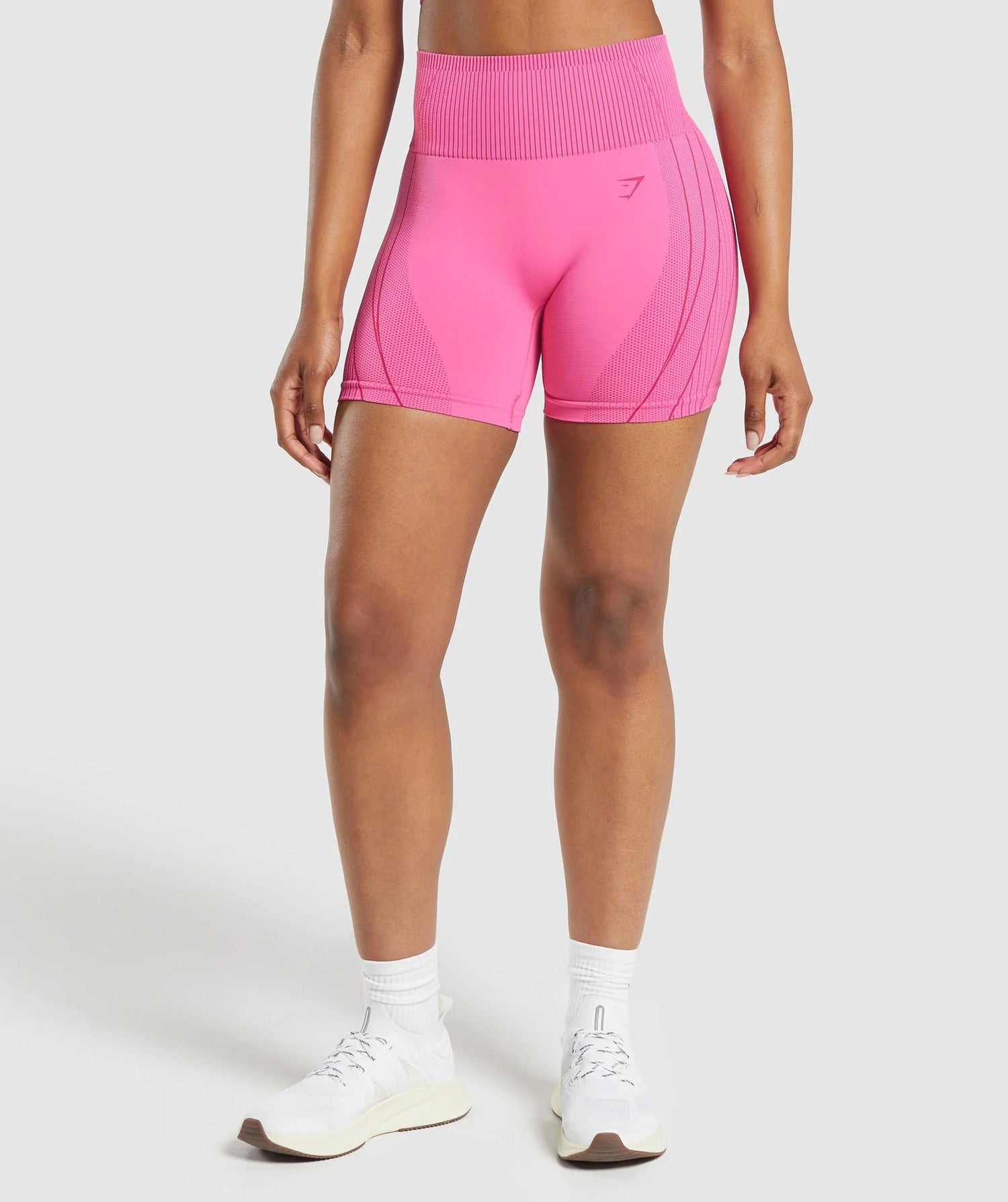 Contour Heart Seamless Shorts - Fetch Pink/Punk Pink
