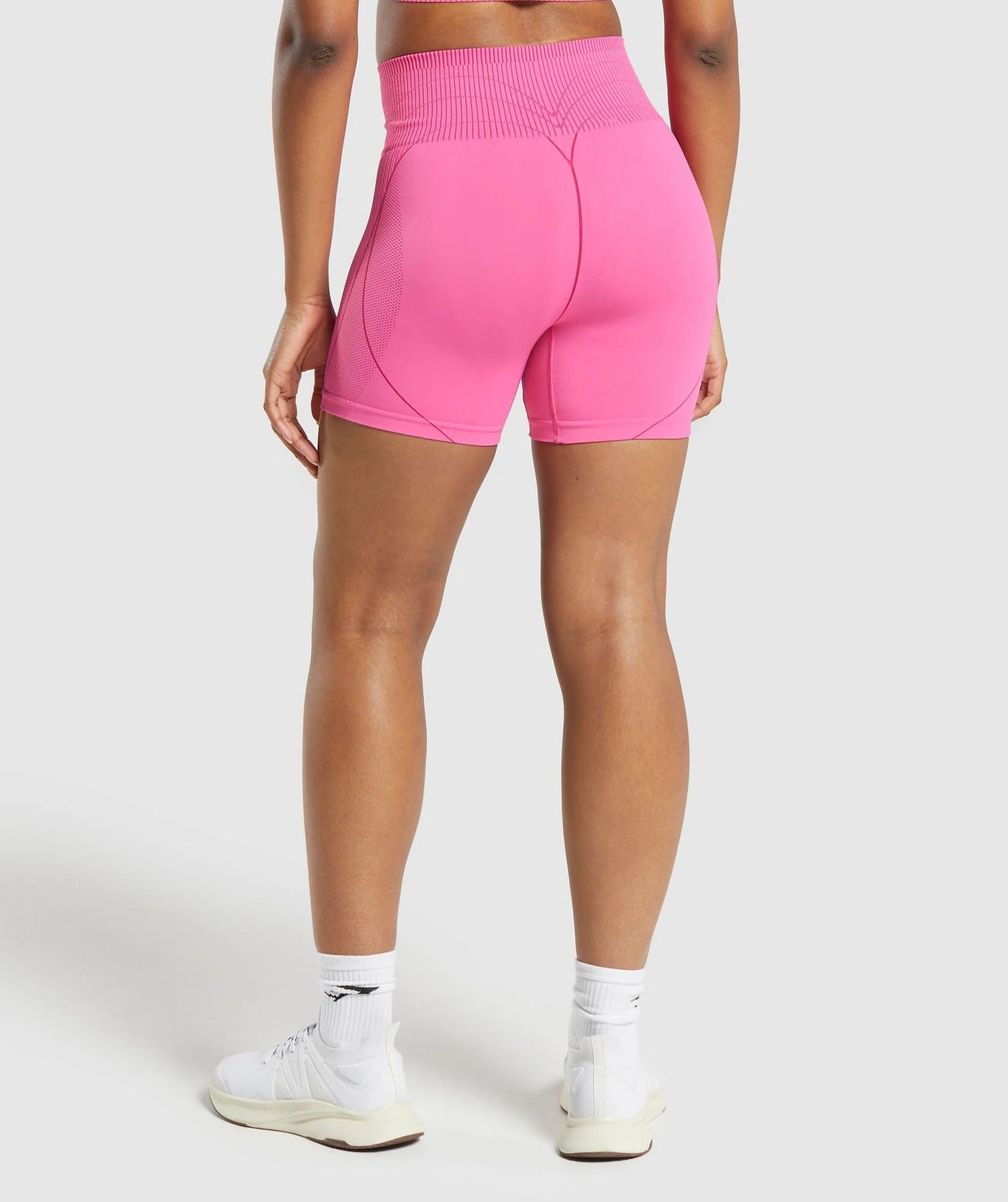 Contour Heart Seamless Shorts - Fetch Pink/Punk Pink