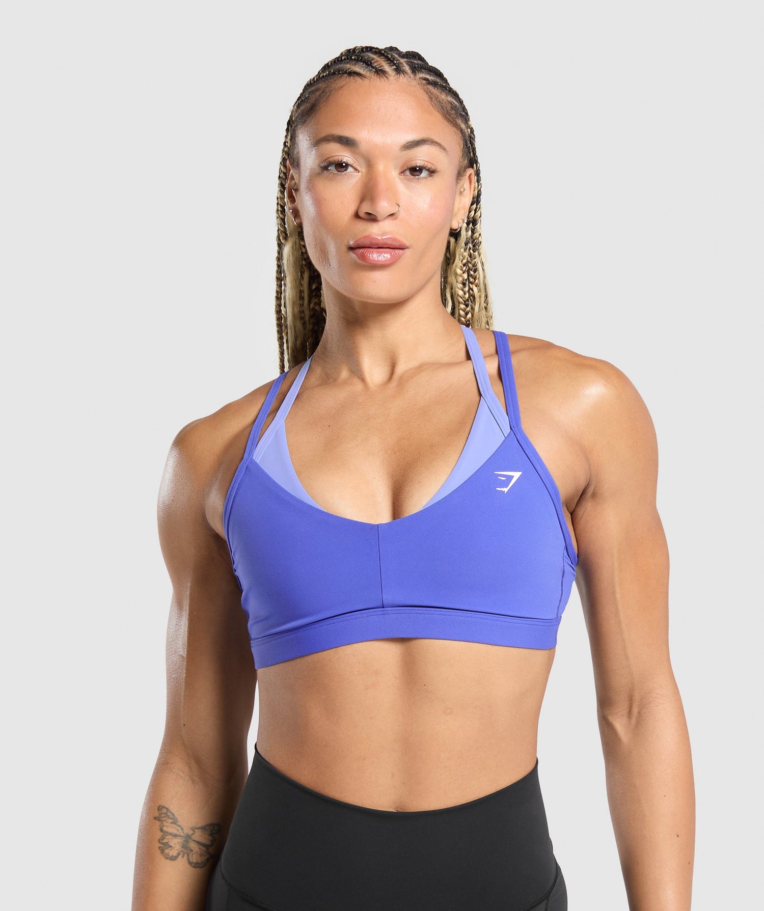 Double Up Sports Bra - Force Blue/Lift Blue